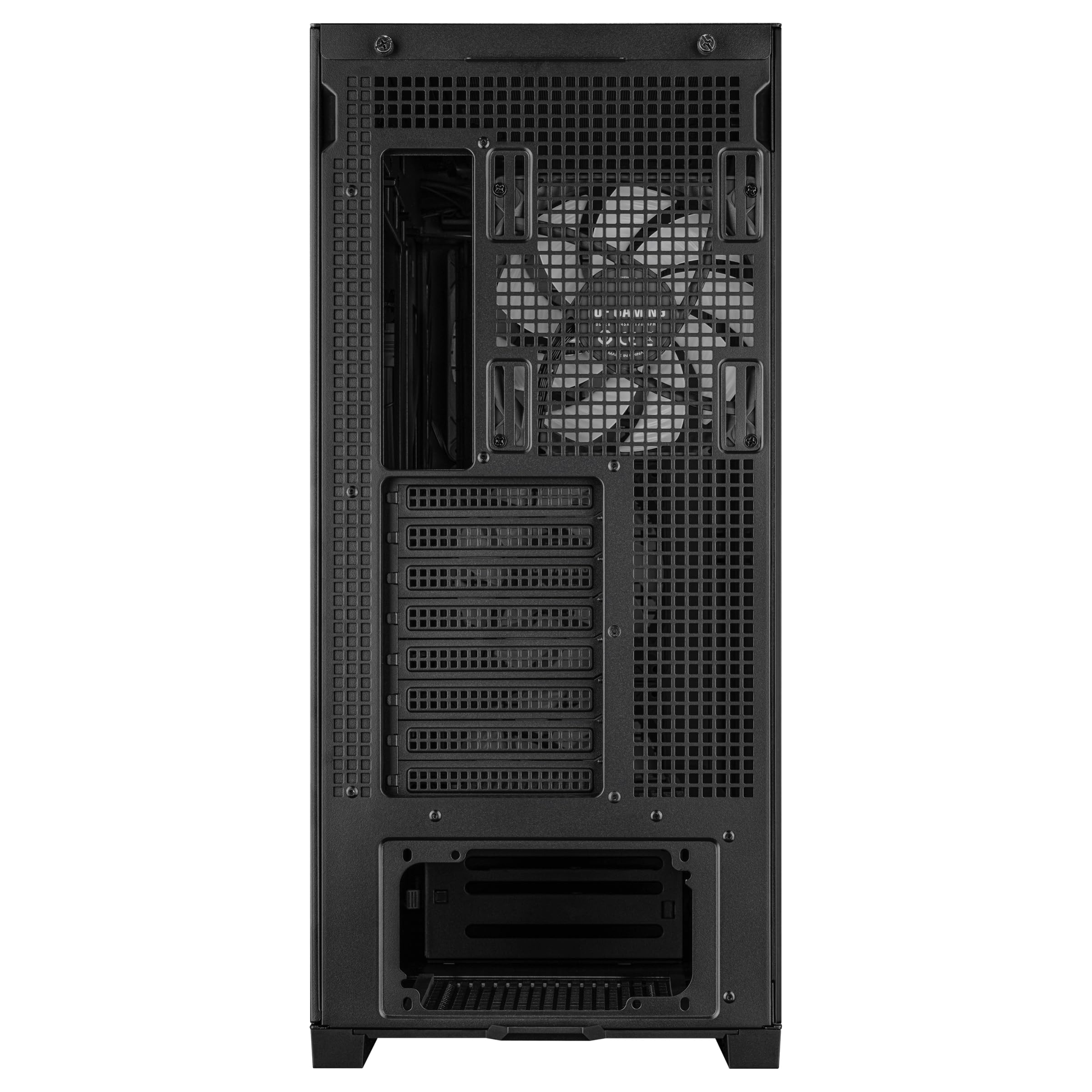ASUS TUF Gaming GT302 ARGB ATX Mid-Tower PC Case - High Airflow with 4x140mm ARGB Fans, Interchangeable Tempered Glass/Mesh Panels, BTF Hidden-Connector Motherboard Support | Black | Ideal for Gaming Rigs & High-Performance PC Builds