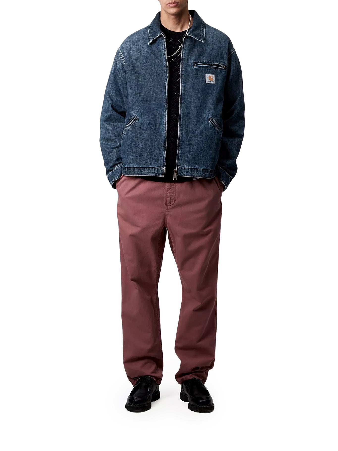 Carhartt WIP Denim Jacket for Men - Classic Blue Denim Workwear Jacket | Durable & Stylish for Outdoor Work, Casual Wear & Street Fashion