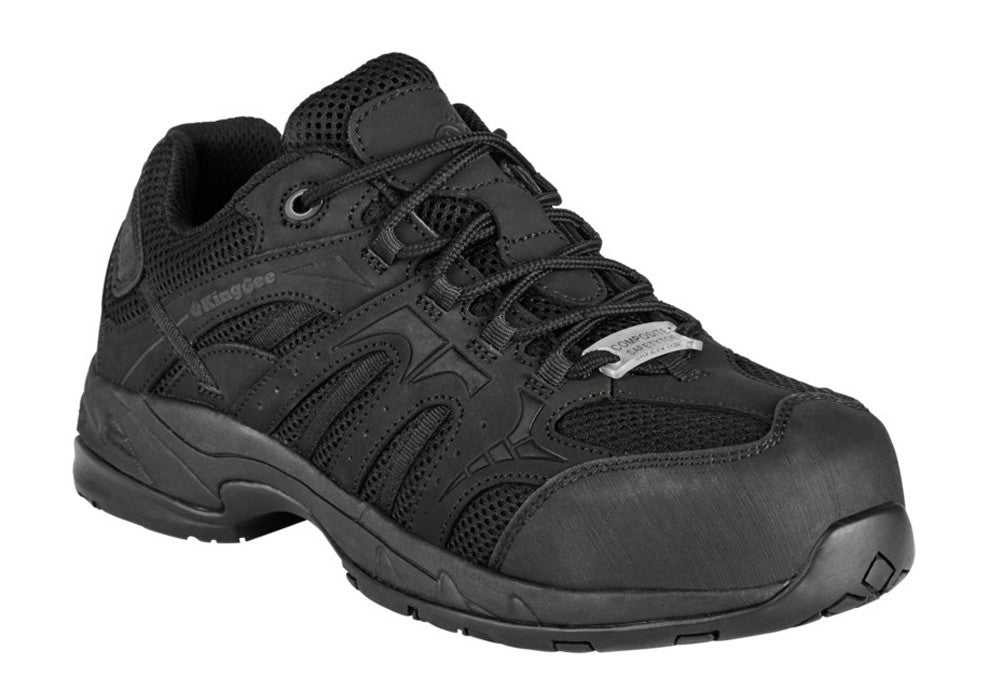 King Gee Women's Comp Tec G3 Composite Toe Safety Shoes - Lightweight Work Boots for Construction, Warehouse & Industrial Use