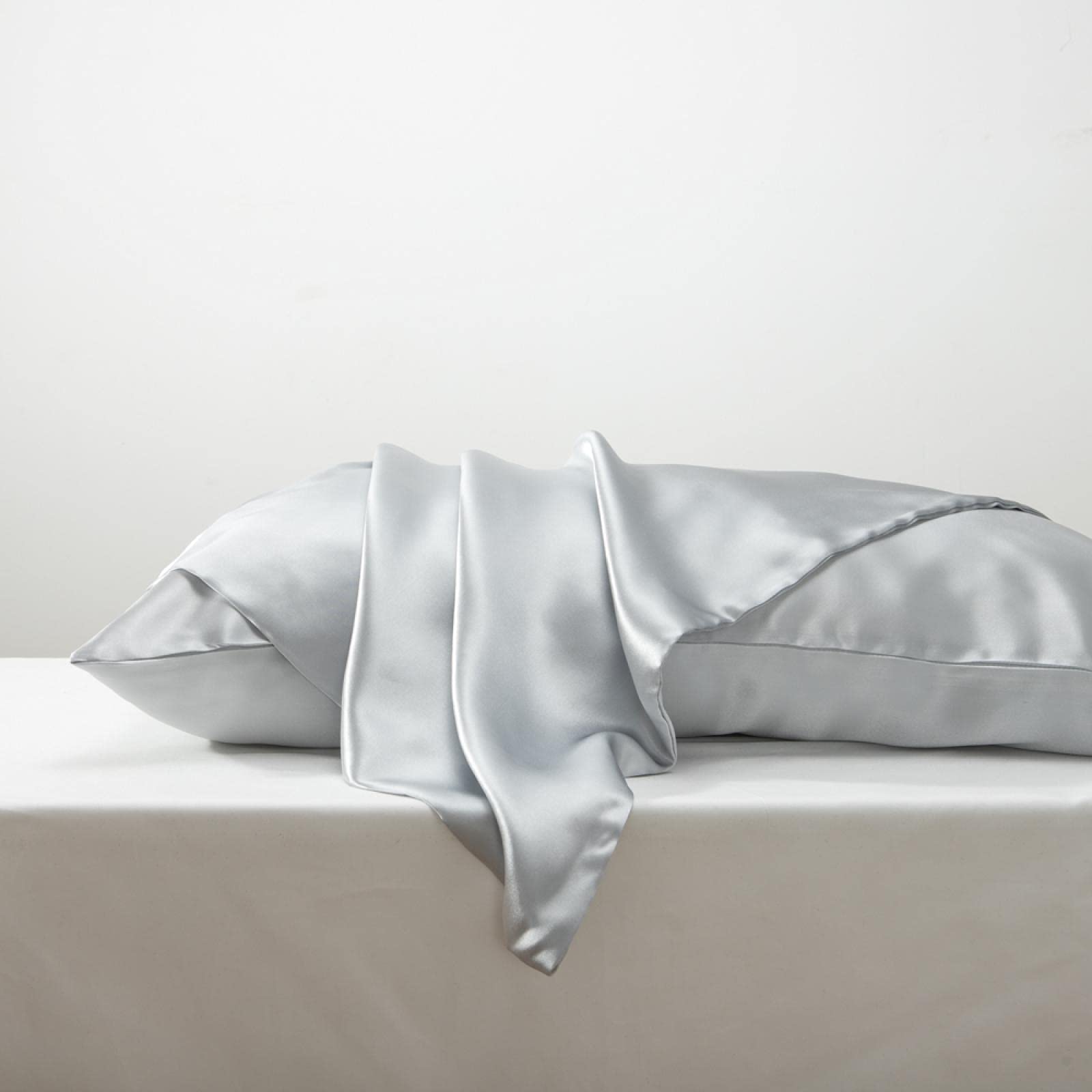 Silk Pillowcase Cover 480x740mm - Soft Solid Color Pillow Case for Hair & Skin Care - Luxury Bedding for Side Sleepers & Beauty Rest