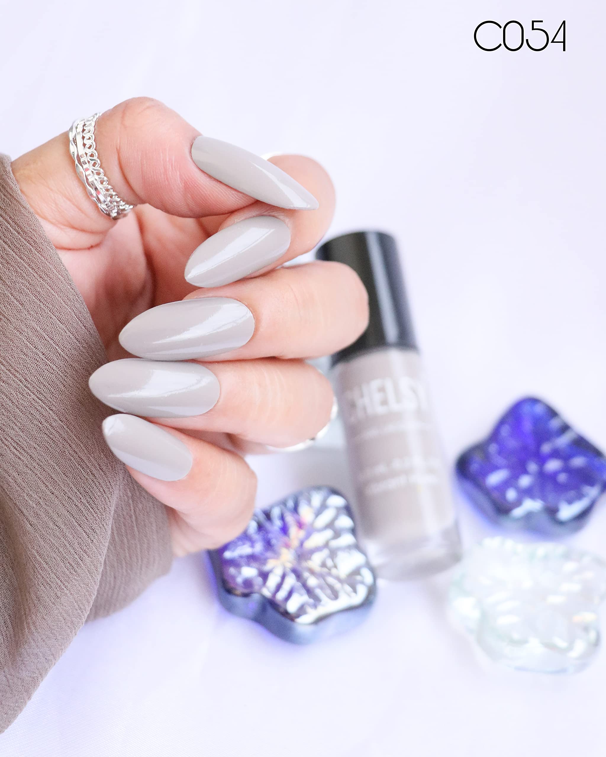 Chelsy Glossy Nail Polish Set - 6 Pastel Colors (6ml Each) | Long-Lasting, Non-Toxic Nail Enamel for Manicure & Pedicure | Perfect for Spring, Summer, Wedding & Everyday Wear