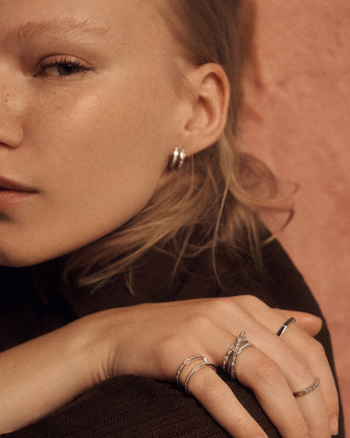 Elegant Grid Bianca Silver Ring for Women - Trendy Stackable Minimalist Jewelry - Perfect for Everyday Wear, Gifts & Special Occasions