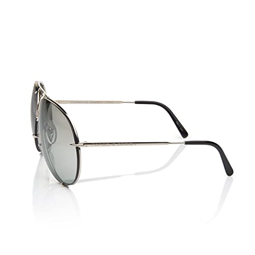 B - Titanium / Lens - Light Grey Gradient,silver Mirrored / Extra Lens - Green