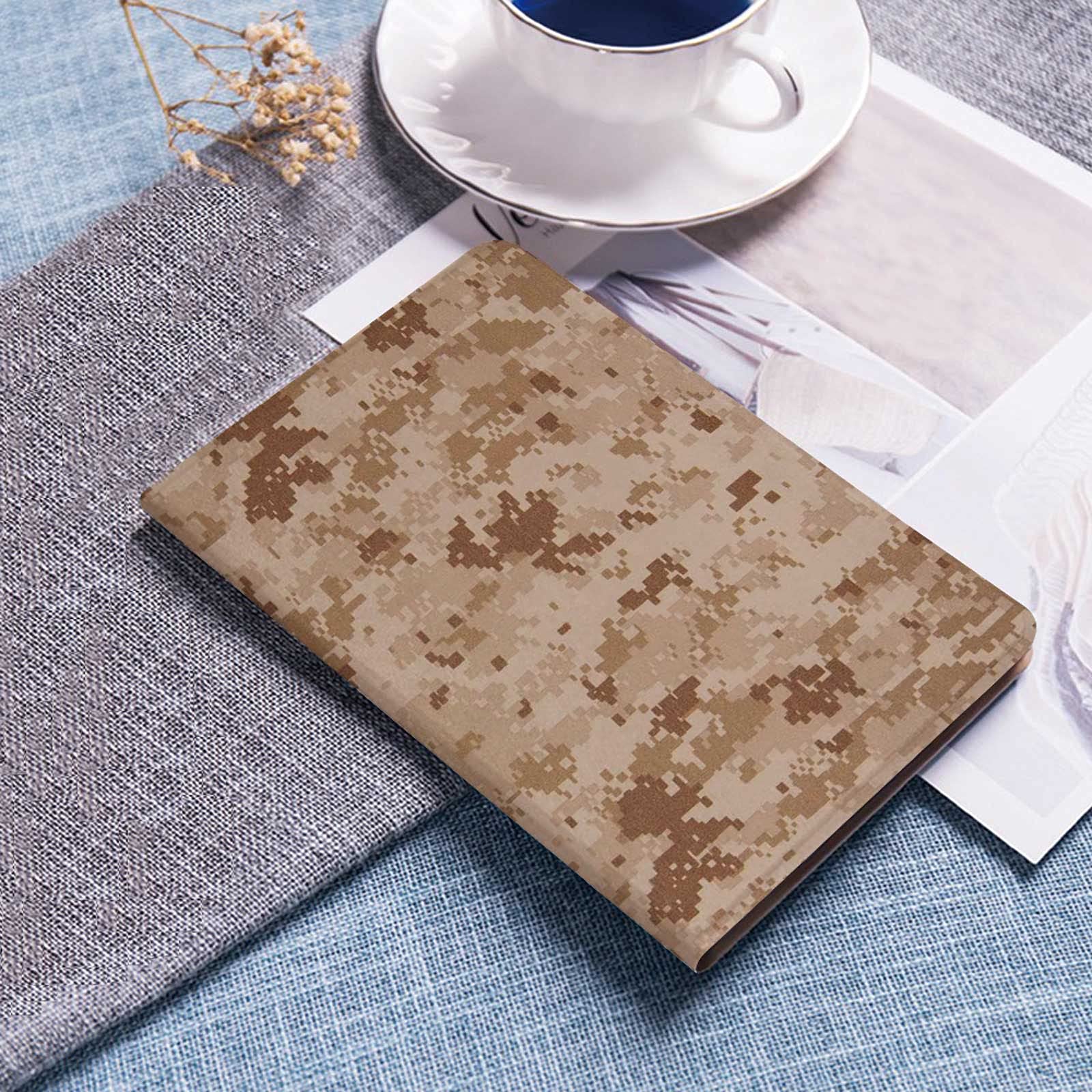 Premium Camo iPad Case for 9.7 Inch iPad 6th/5th Gen (2017-2018), iPad Air & iPad Air 2 - US Marine Desert MARPAT Digital Camouflage Design in Brown, Auto Sleep/Wake Leather Cover - Perfect for Outdoor Adventures, Military Enthusiasts & Daily Protection