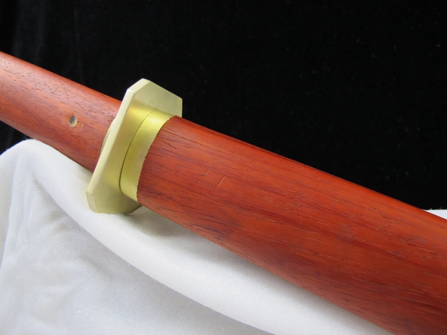 High-Carbon Steel Chinese Sword with Redwood Scabbard - 30