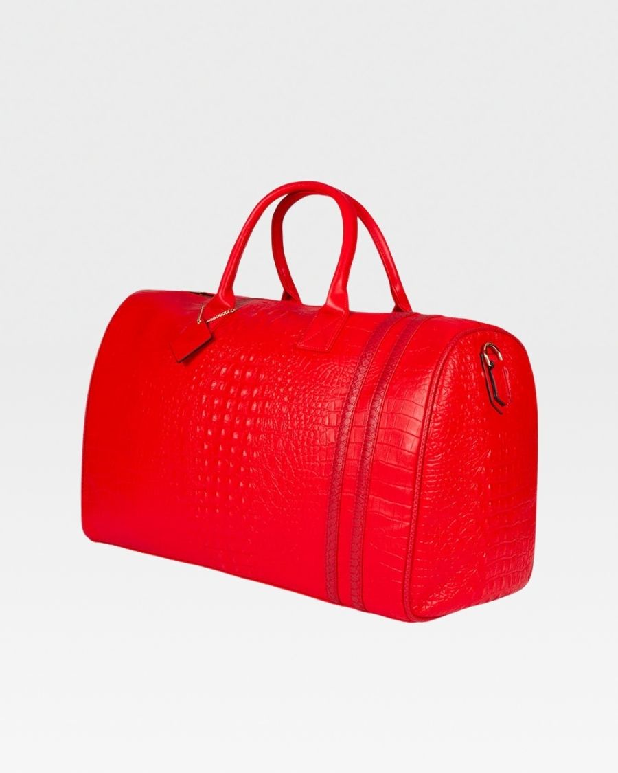 Apollo 2 Duffle Bag - Waterproof Red Gym Bag for Men & Women | Perfect for Travel, Sports & Workout | Large Capacity Carry-On Luggage