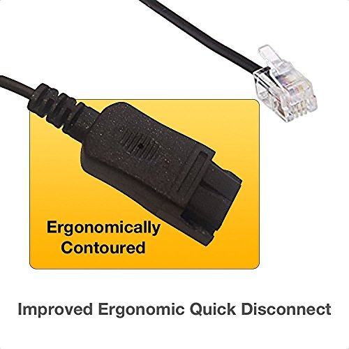 Plantronics Hw720 EncorePro Stereo Headset with Ultra Noise Cancellation - Compatible with Poly SoundPoint, VVX, CX Phones (IP300, IP500, IP600, CX200, CX700) - Perfect for Office Calls, Remote Work & Customer Service