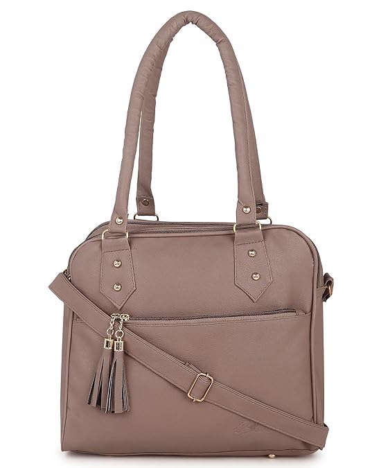 Stylish Women's Canvas Satchel Bag with Zip Pocket - Durable Tote Handbag for Office, Work & School | Perfect for Professional Women & College Girls