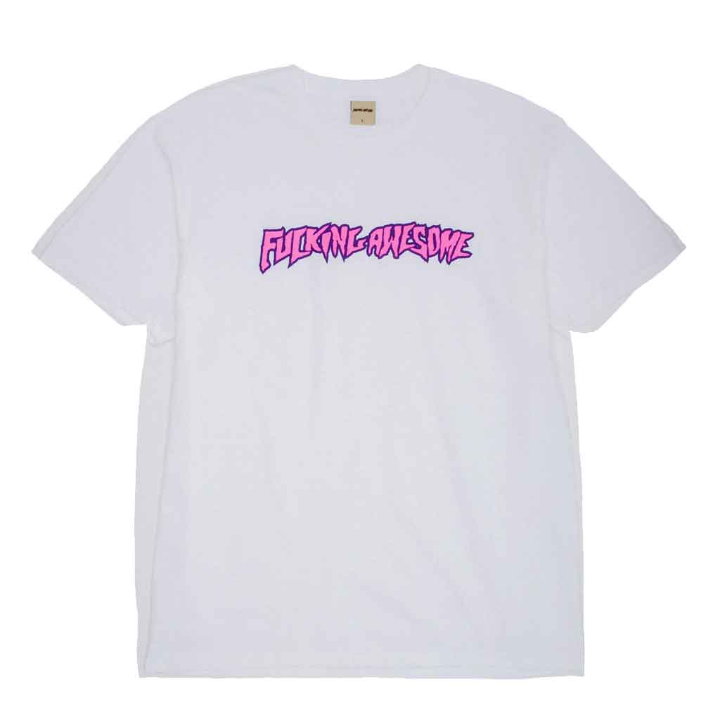 Awesome 2025 Stamp Logo Short Sleeve T-Shirt - White | Trendy Graphic Tee for Casual Wear, Street Style & Everyday Outfits