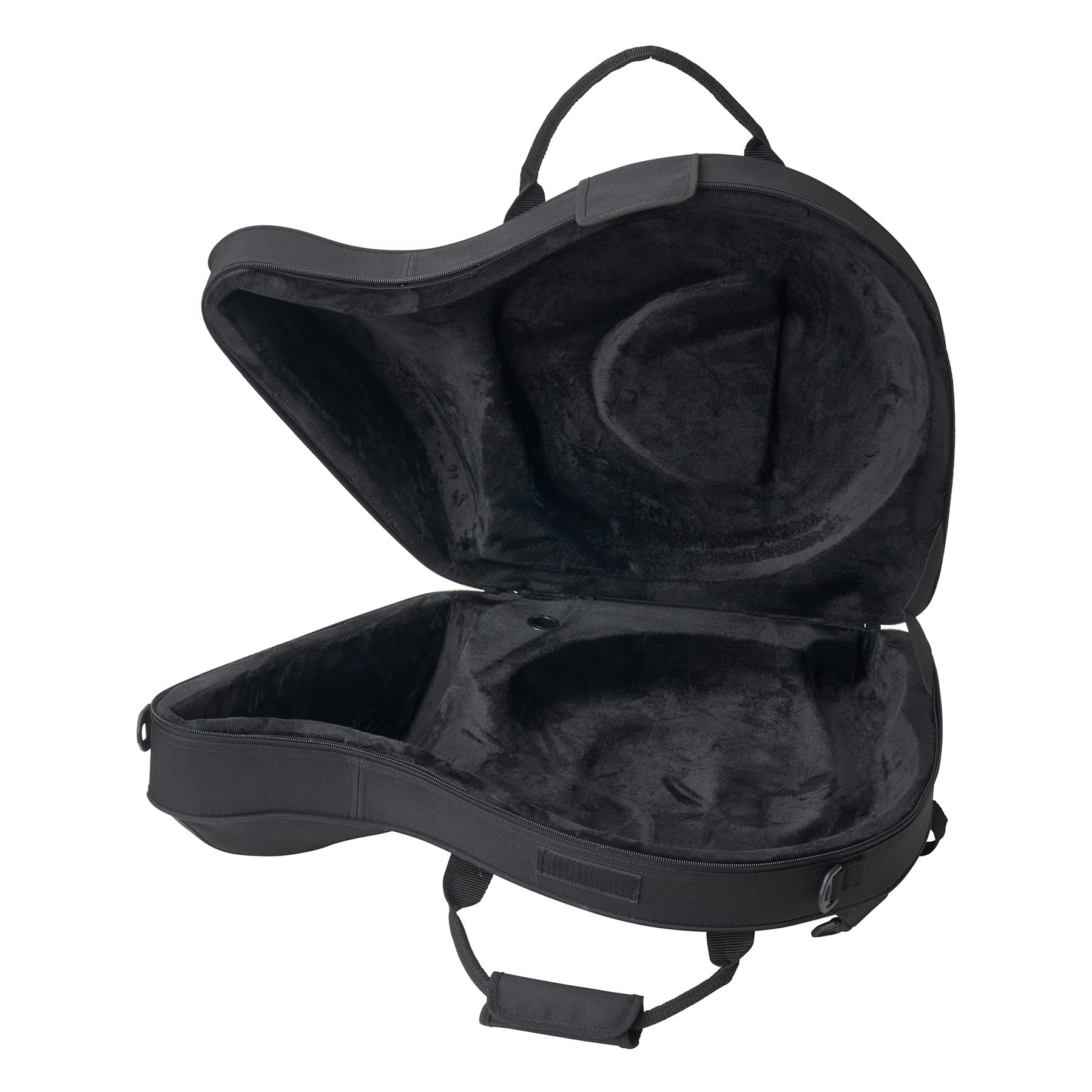 Protec MAX MX316CT Contoured French Horn Case - Durable Black Protective Cover for Band & Orchestra | Perfect for Travel, Storage & School Performances