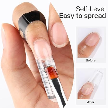 5pcs Acrylic Nail Brush Set - Professional Nail Art Tips Builder Brush, Nail Polish Brush Pen for Salon & Home Manicure | Perfect for Acrylic Nails, Gel Polish & Nail Art Designs (5-in-1 Kit)