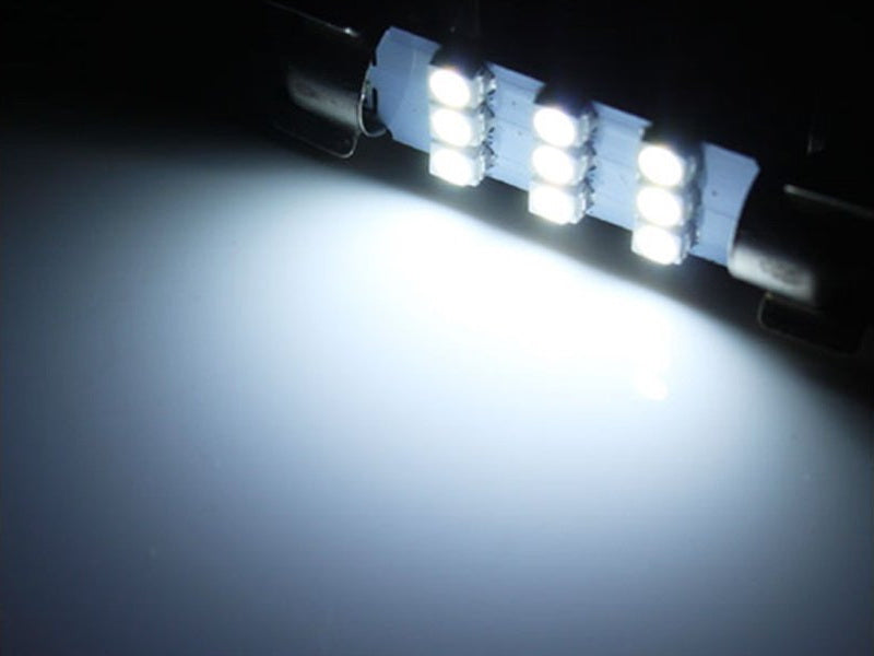 4-Pack Cool White 9 SMD 42mm 578 211-2 LED Bulbs - Super Bright Interior Dome & Map Lights Replacement for Cars, Trucks, SUVs - Perfect for Night Driving and Cabin Illumination