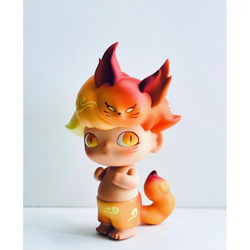 DIMOO Fire Fox Limited Edition Collectible Figure - Cute Animal Statue for Home Decor, Office Display & Gift Giving