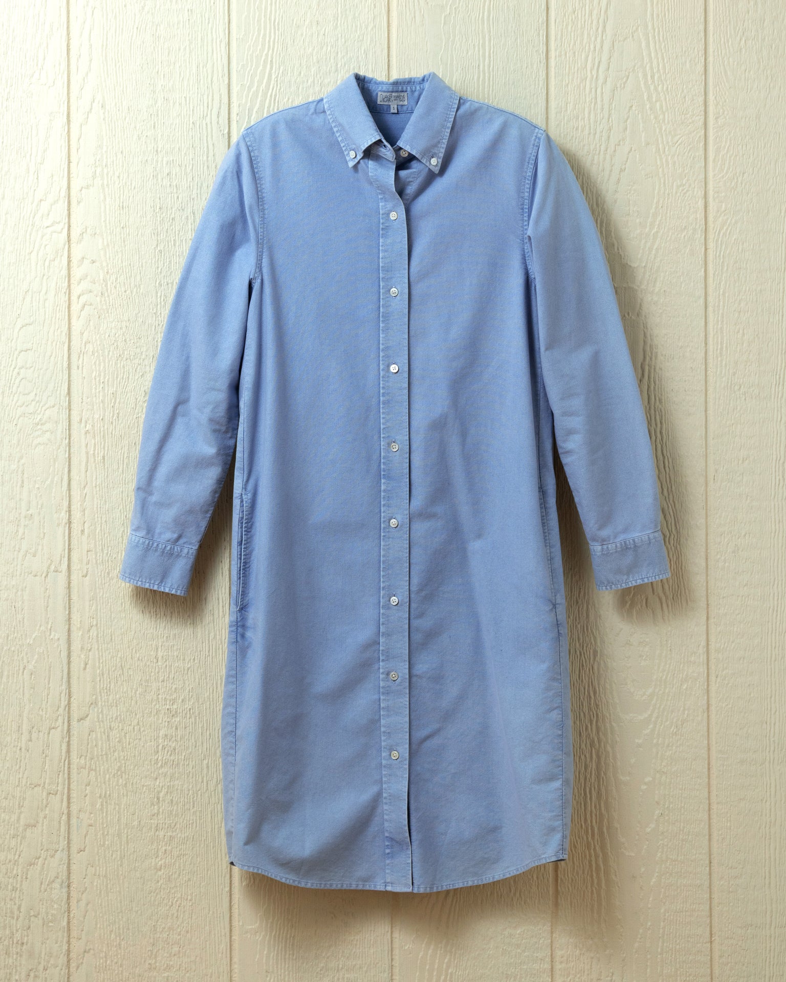Coastal Blue Garment Dyed Oxford Dress for Women | Casual & Office Wear | Perfect for Spring & Summer Outfits