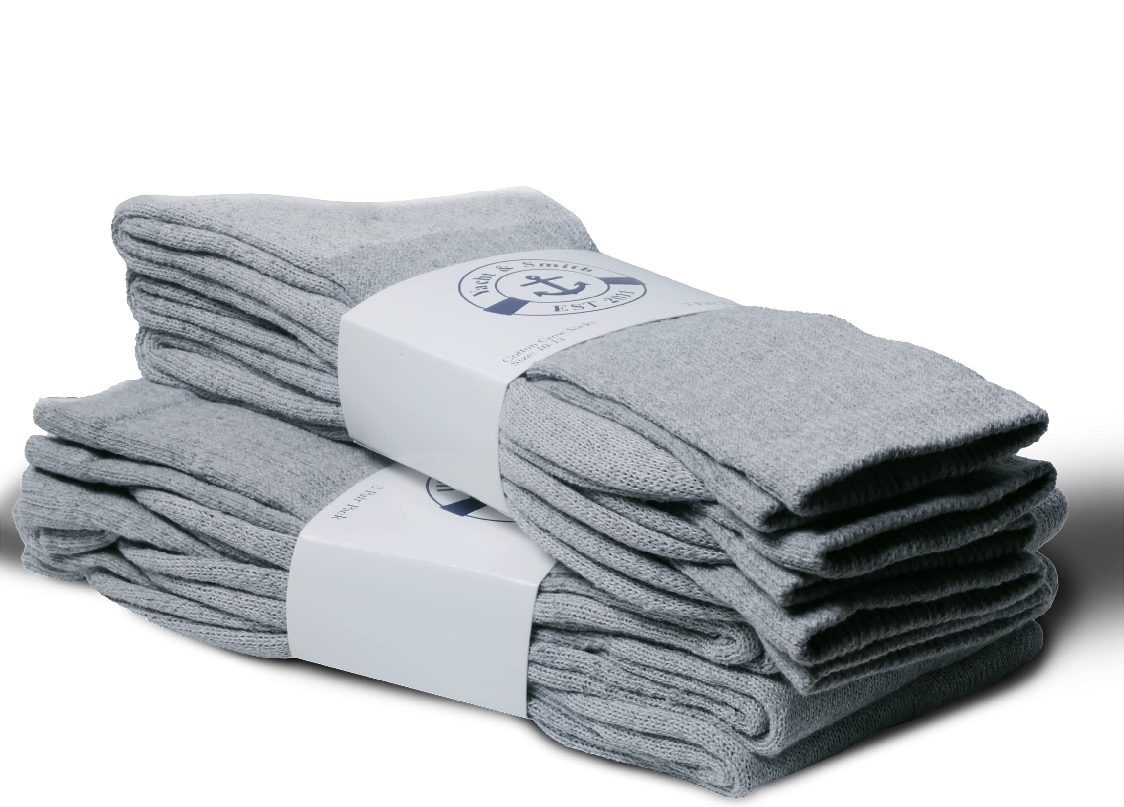 48-Pack Men's & Women's Lightweight Cotton Crew Socks - Bulk Wholesale for Homeless Donations, Comfortable Everyday Wear for Work, Gym & Casual Outfits