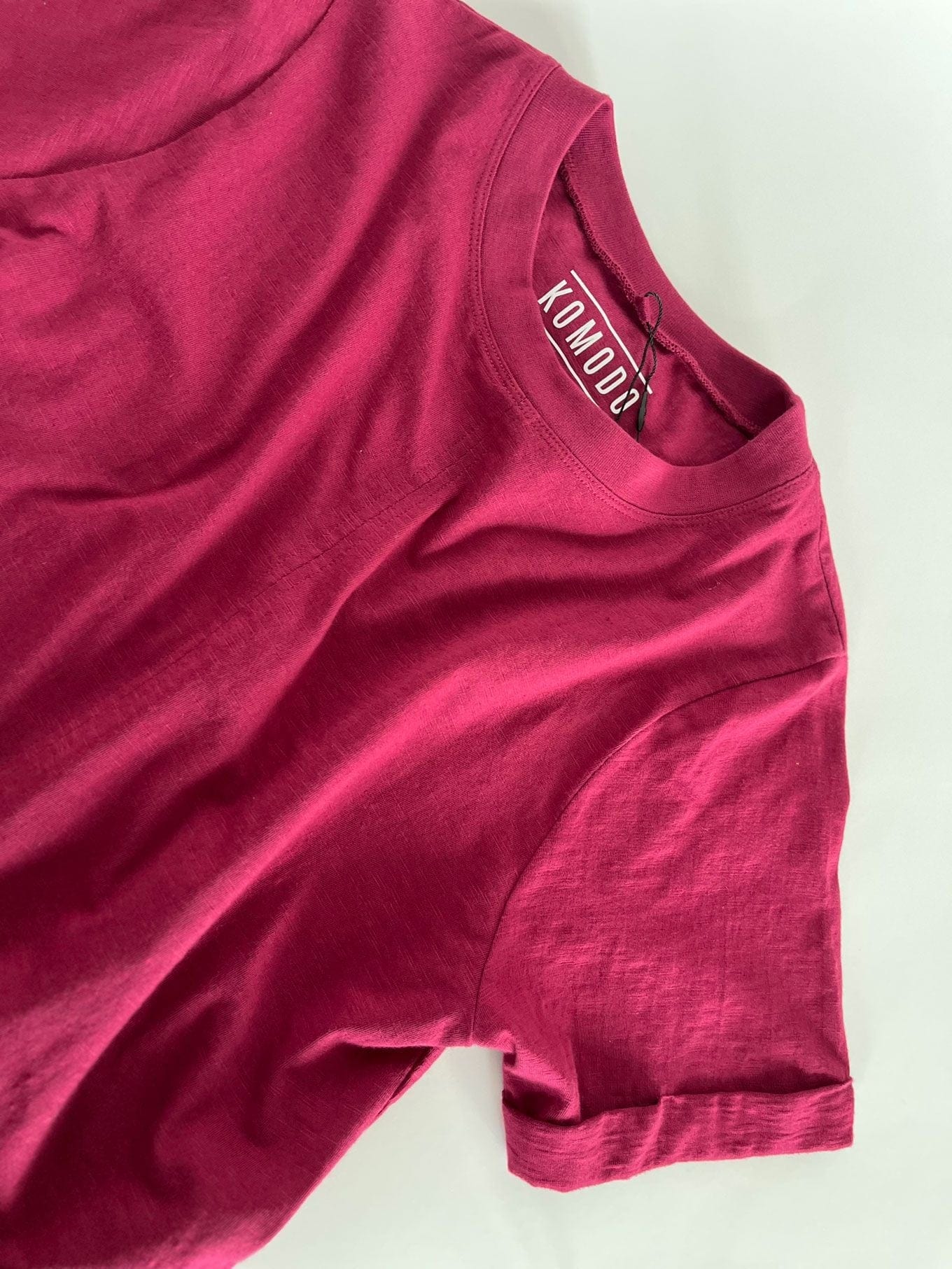 Anisa Women's Organic Cotton T-Shirt - Soft Breathable Casual Top in Berry Color | Perfect for Summer Outfits, Yoga & Everyday Wear