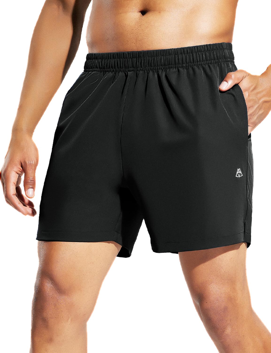 Haimont Men's 5 Inch Running Shorts - Quick Dry, Water Resistant Gym Workout Shorts with Pockets - Perfect for Jogging, Training & Outdoor Sports Activities