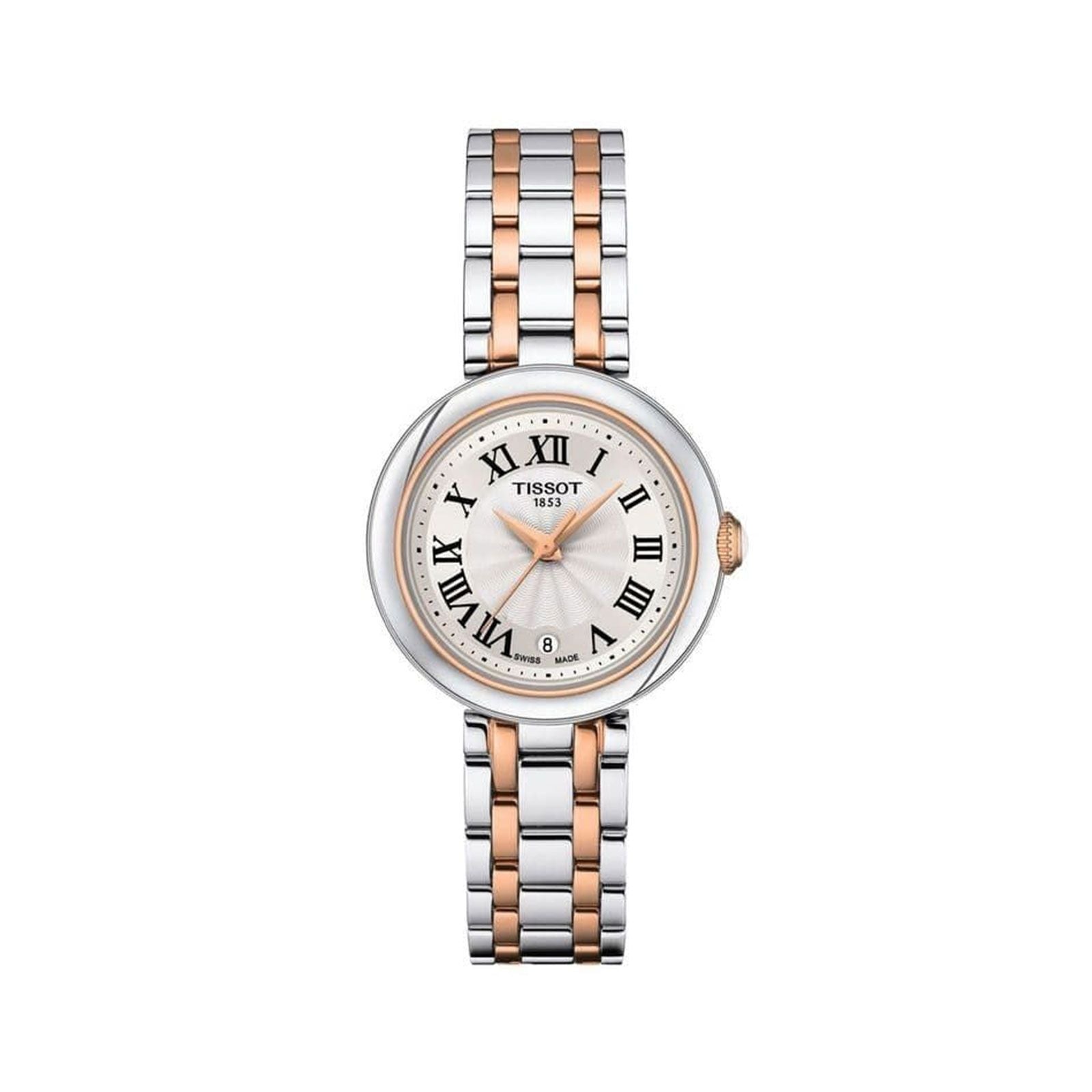 Bellissima Small Lady Quartz Watch 26mm - Elegant Women's Wristwatch with Silver-Tone Case & Leather Band - Perfect for Office, Party & Everyday Wear T1260102201301