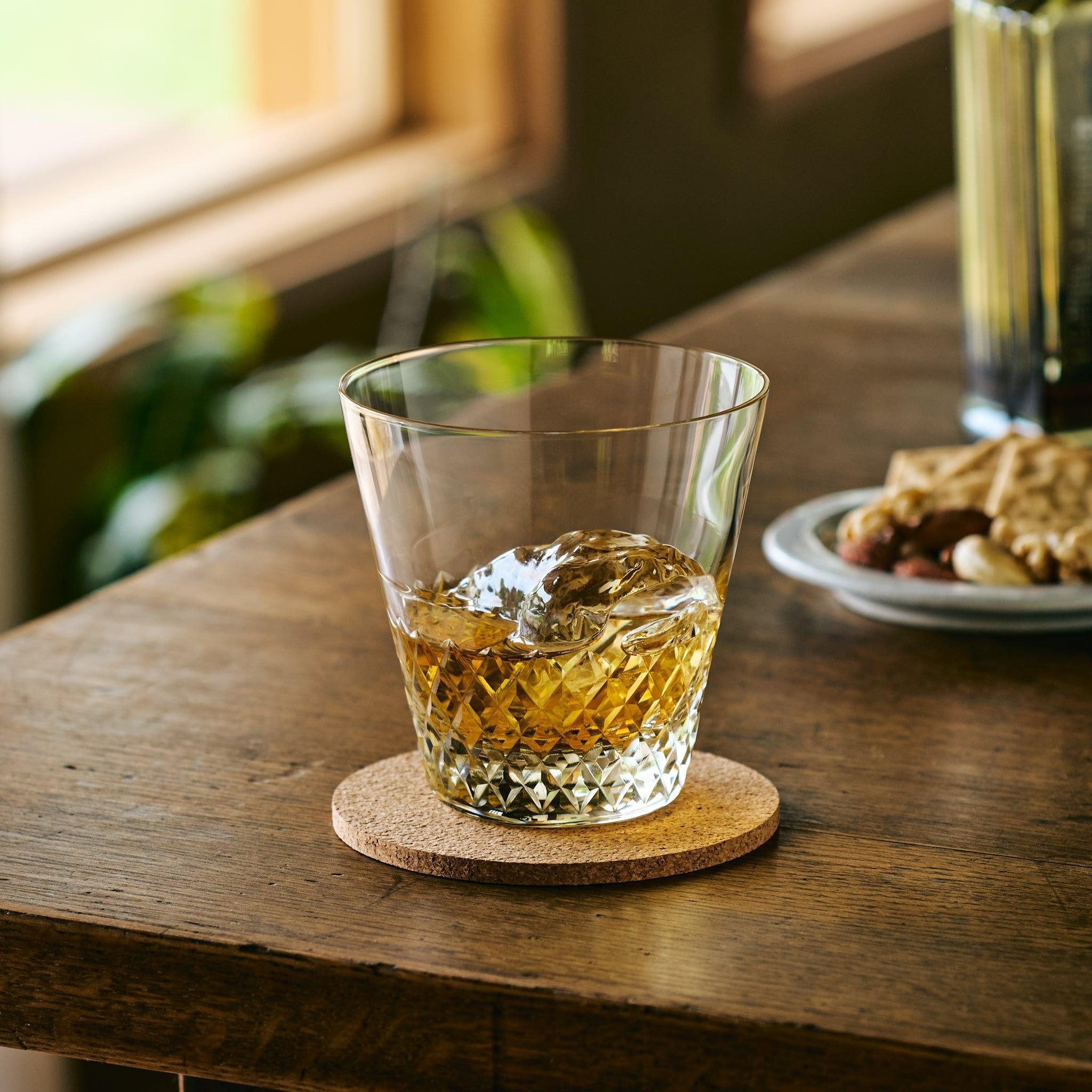 Vintage Style Rocks Glasses - Set of 4 Old Fashioned Whiskey Glasses for Bourbon, Scotch & Cocktails - Perfect for Home Bar, Gifts & Entertaining