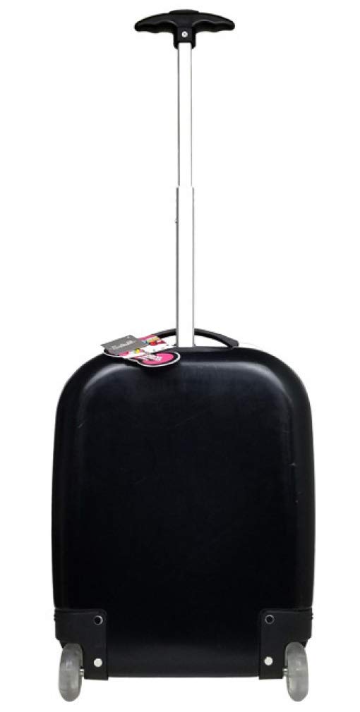 Hello Kitty 18 Inch Rolling ABS Hard Shell Luggage Suitcase with Silver Face Bow - Perfect for Travel, School Trips & Carry-On Airplane Use