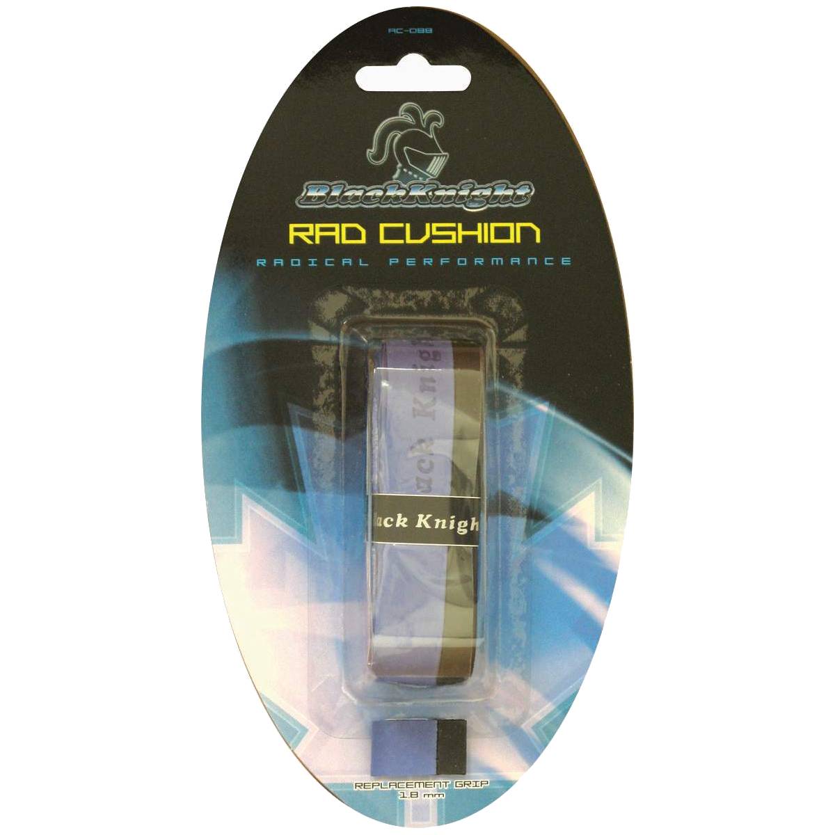 Black Knight RAD Cushion Replacement Tennis Grip - Blue | Shock-Absorbing, Non-Slip Handle Grip for Tennis Rackets | Perfect for Players Seeking Comfort & Enhanced Performance