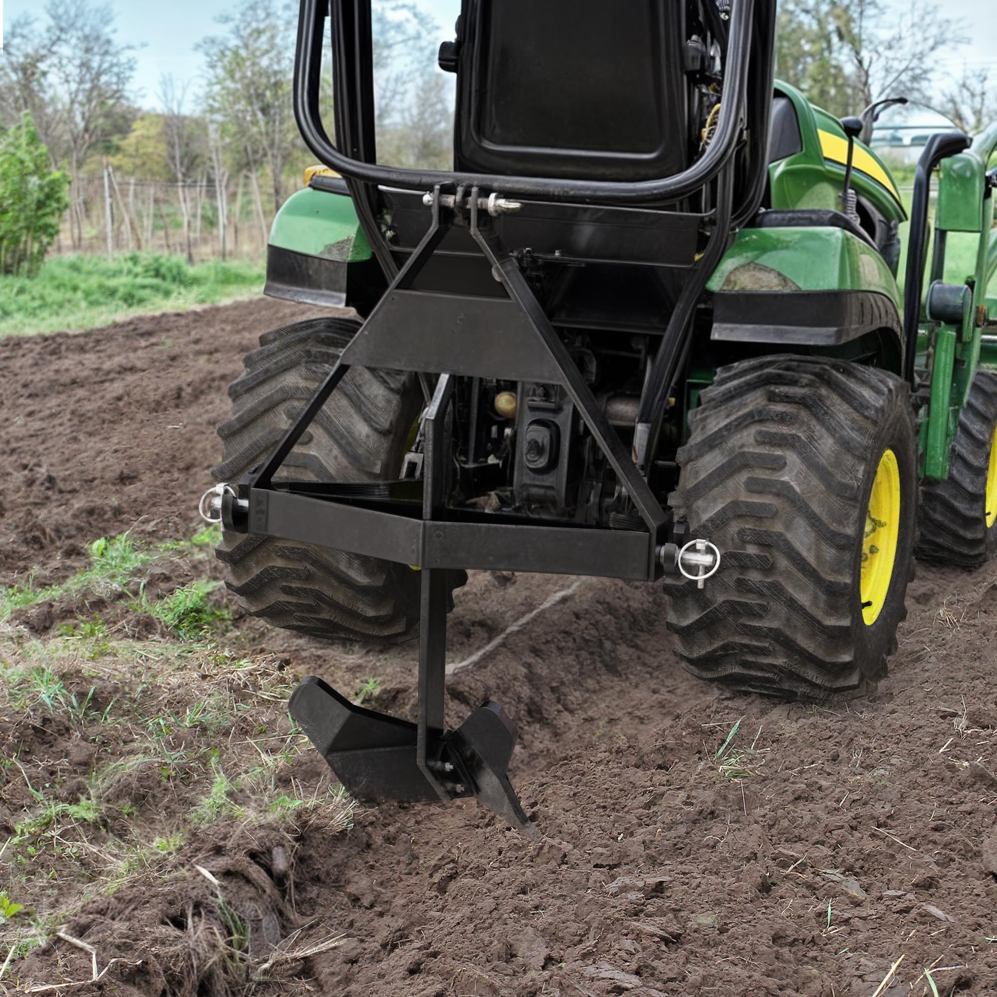 YITAMOTOR Cat 1 & Cat 0 Middle Buster - 3 Point Quick Hitch Tractor Attachment for Potato Harvesting & Furrow Plowing | Ideal for Farm Cultivation & Vegetable Gardening