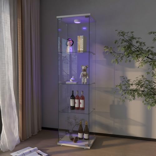White With 4 Shelves,led 1 Door