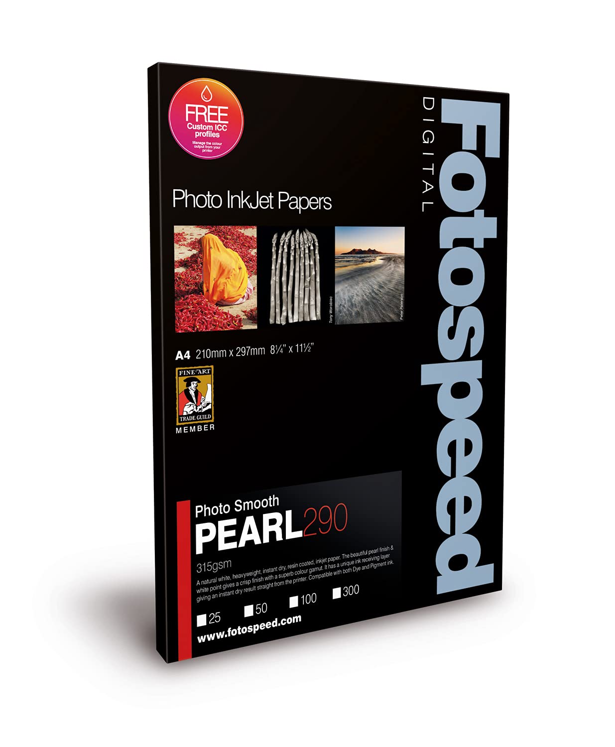 Premium PHOTO SMOOTH PEARL 290 A4 50-Pack - High-Quality Inkjet Paper for Professional Prints, Photo Albums & Art Projects