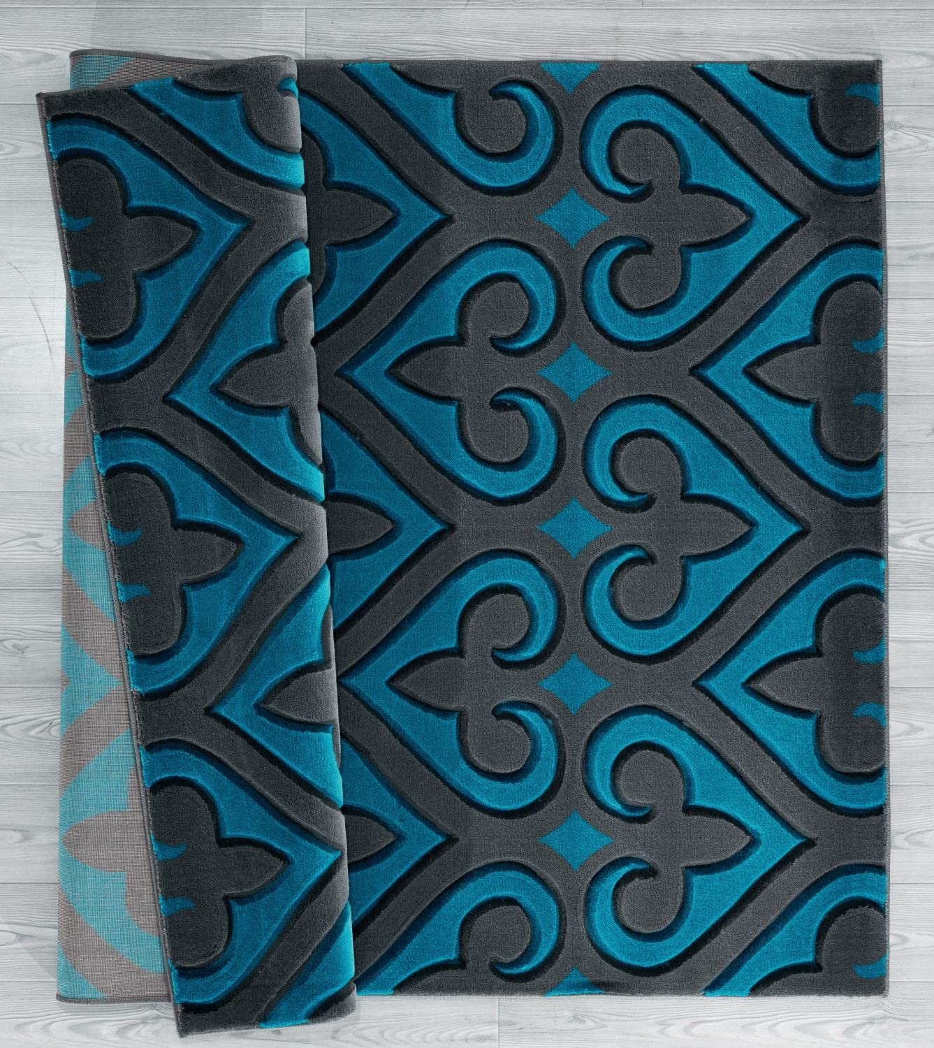 United Weavers of America Bristol Heartland Turquoise Round Rug 7'10