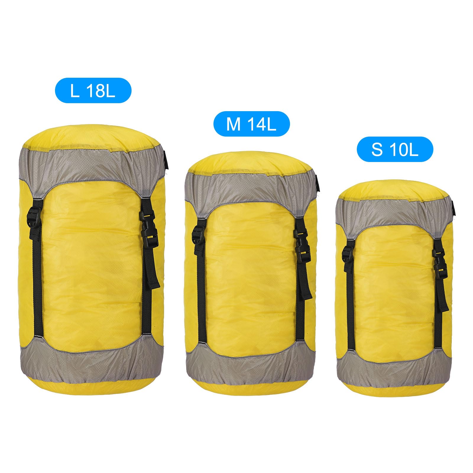 PATIKIL Waterproof Compression Sack for Backpacking & Camping - Lightweight Portable Gear Storage Bag for Outdoor Adventures, Hiking, and Travel