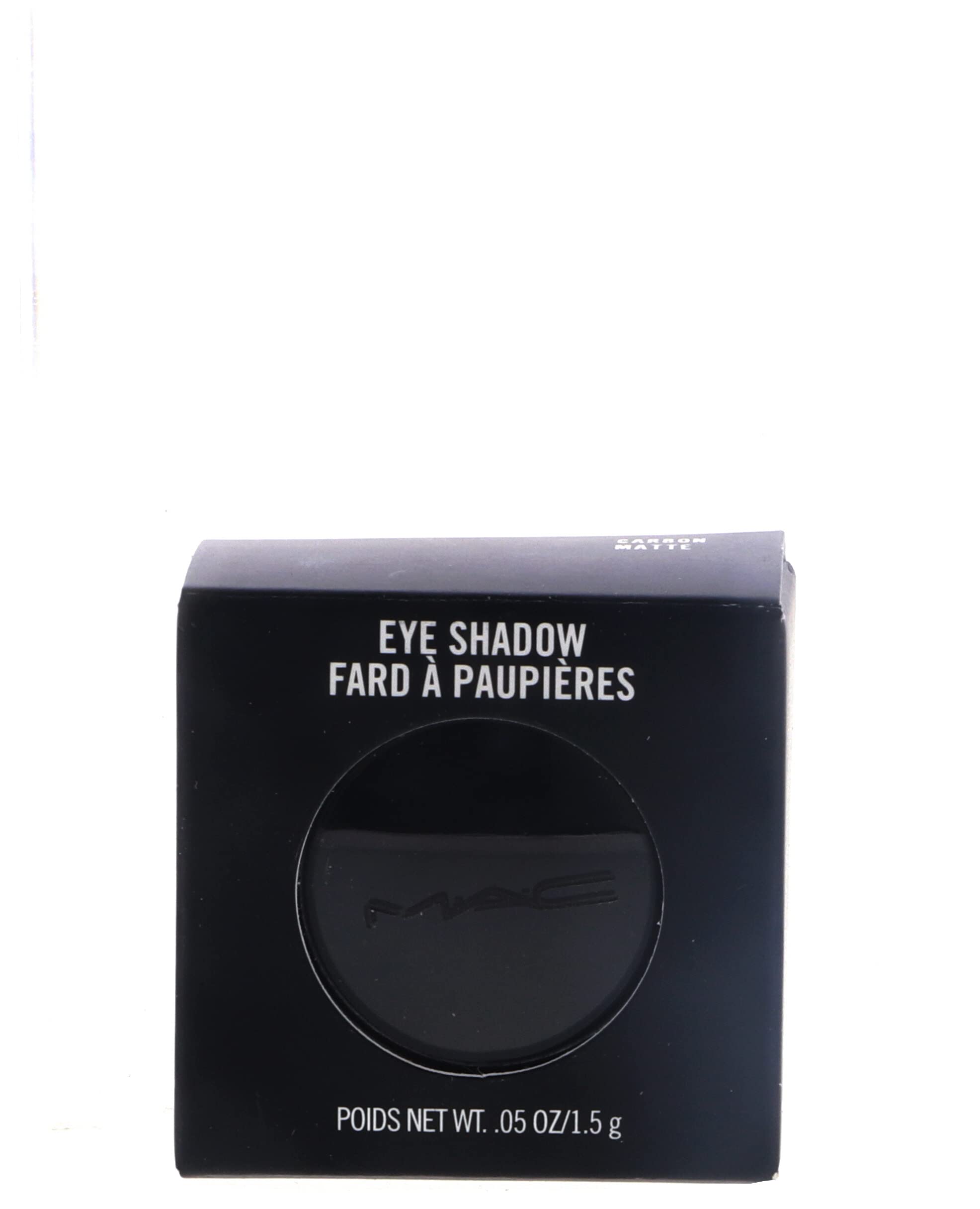 MAC Professional Eyeshadow - Carbon Black (1.5g/0.0525 oz) Matte Powder Makeup for Smokey Eye & Everyday Wear | Long-Lasting Pigmented Eye Shadow for Professional Makeup Artists & Beginners