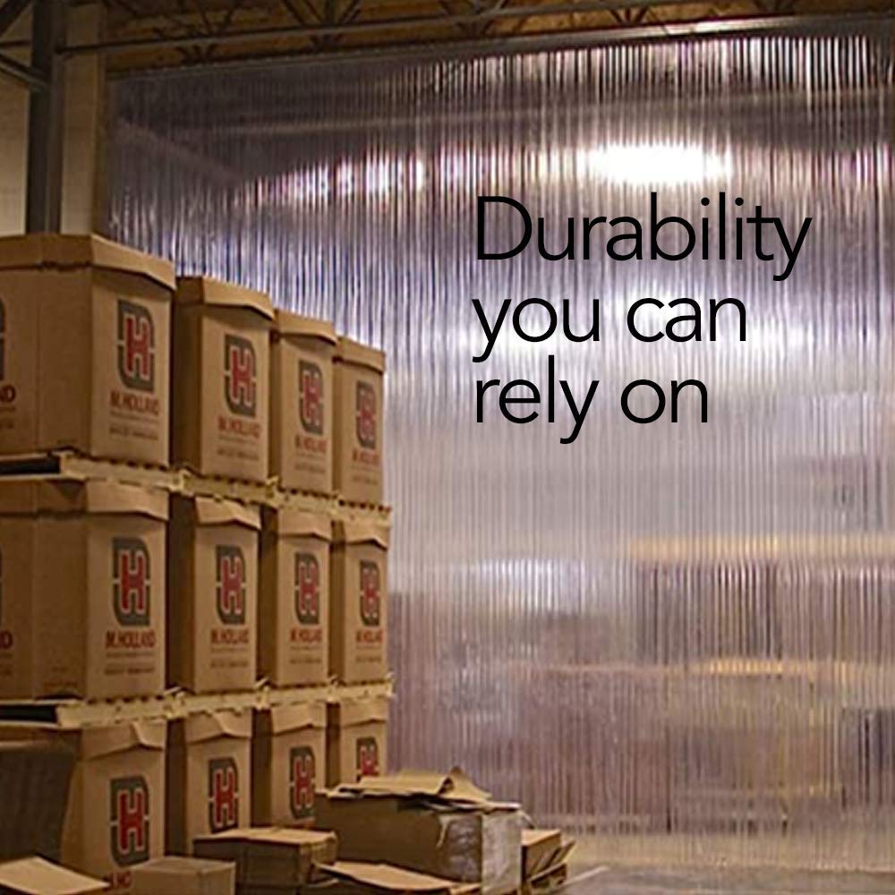 RESILIA Heavy Duty Industrial Mounting Brackets for Strip Curtain Doors - 8ft Steel Strip Kit with Two 4ft Brackets - Warehouse, Loading Dock & Cold Storage Door Installation