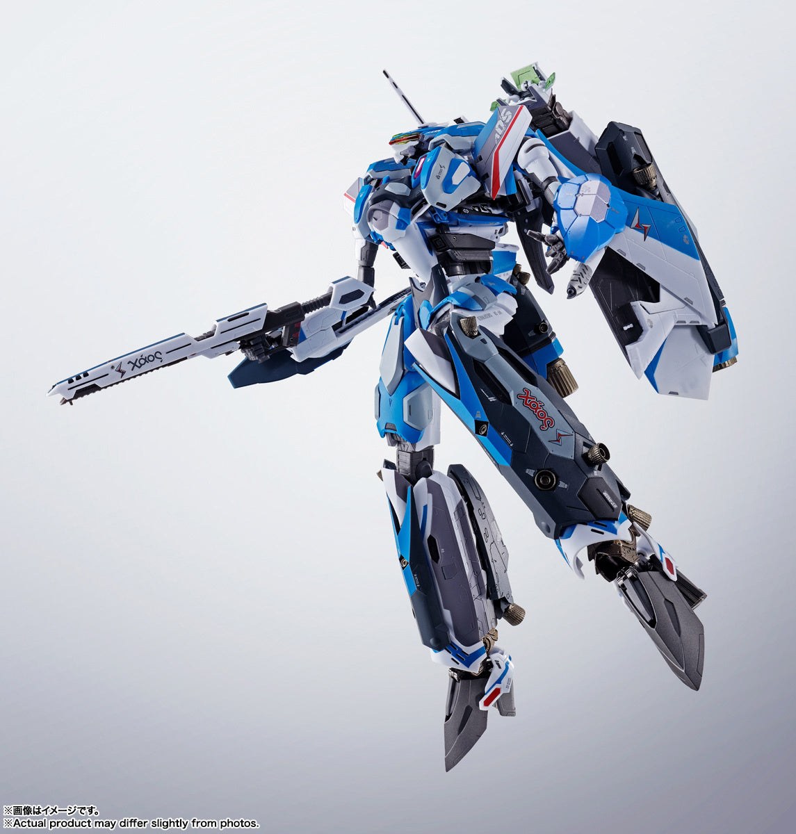 Bandai DX Chogokin Macross Delta VF-31J Super Siegfried Hayate Immelmann Action Figure - Collectible Anime Robot Toy for Display & Play | Perfect for Fans & Model Enthusiasts