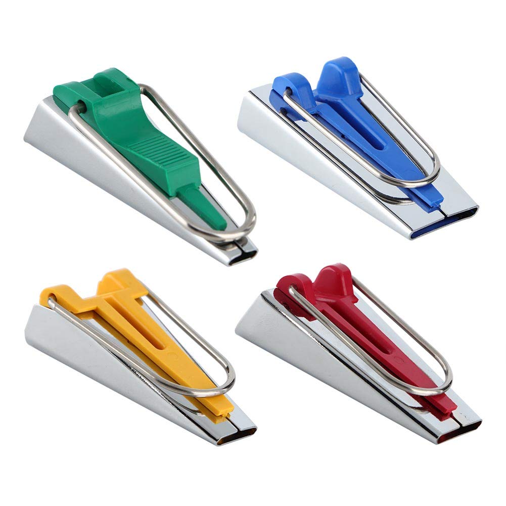 6mm 12mm 18mm 25mm Bias Tape Maker Kit with Binding Foot & Craft Clips - Multipurpose Sewing Tool for DIY Quilting, Dressmaking & Fabric Binding - Perfect for Home Sewing Projects & Crafting Enthusiasts