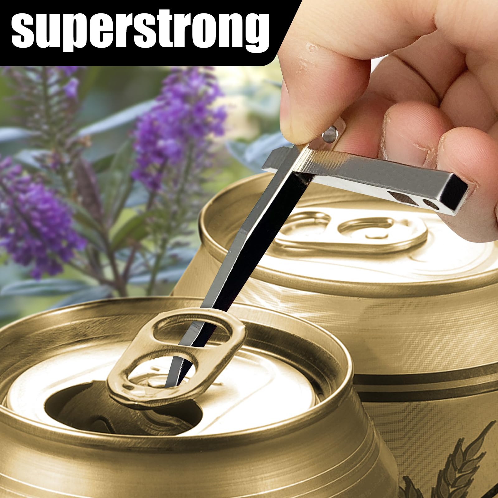 2-Piece Heavy Duty Stainless Steel EDC Pry Bar Tool Set - Pocket-Sized Multi-Tool for Survival, Camping & Everyday Carry (EDC) - Perfect for Opening Boxes, Removing Nails & Outdoor Adventures