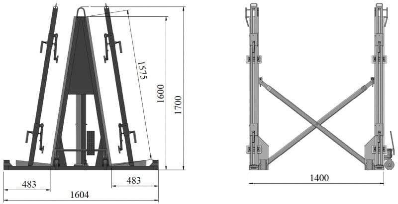 Aardwolf Folding A Frame Ladder - Lightweight Aluminum Extension Ladder for Home, Roofing, and Construction - Perfect for Indoor/Outdoor Use, Painting, and Maintenance