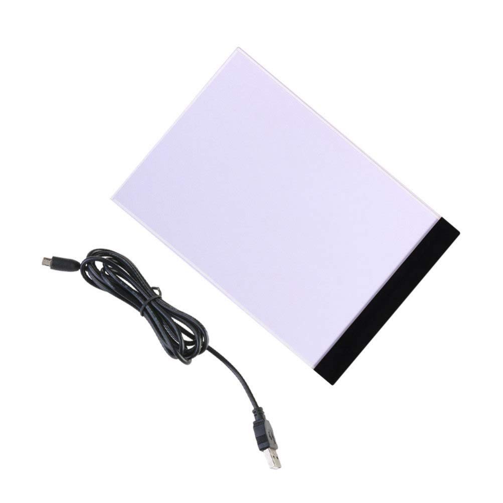 Exceart LED Light Drawing Pad for Kids - A4 Thin Copy Board with Bright LED Lamp, Desk ID Holder & Keychain - Digital Projector & Drawing Tablet for Whiteboard - Perfect for Art, Learning & Creative Play at Home or School