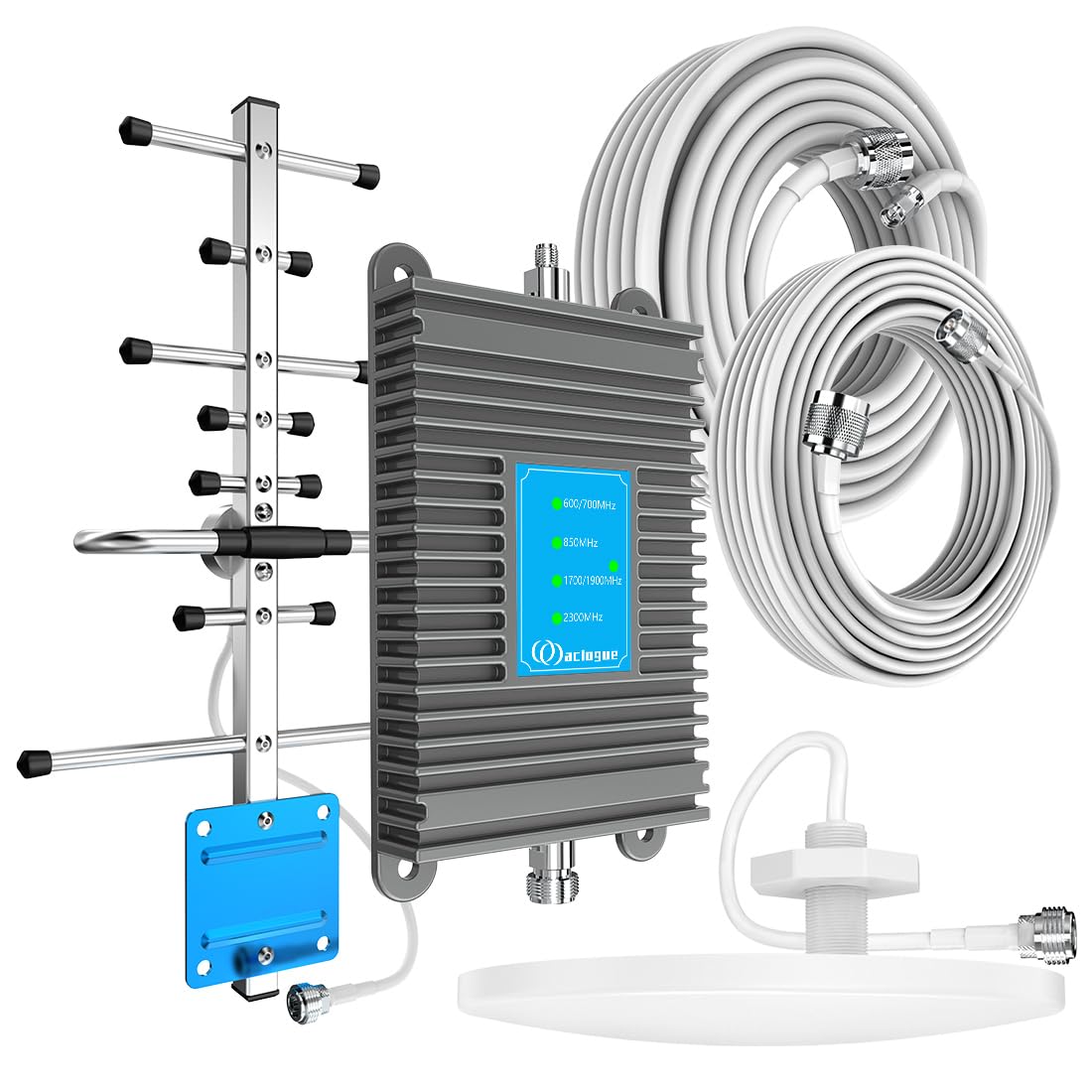 FCC Approved Cell Phone Signal Booster for Home & Office - Band 71/66/30/26/25/17/12/13/5/4/2 - 5G & 4G LTE Signal Amplifier for Verizon, AT&T & All US Carriers - Covers 4500 Sq.Ft - Perfect for Remote Work, Rural Areas & Weak Signal Zones
