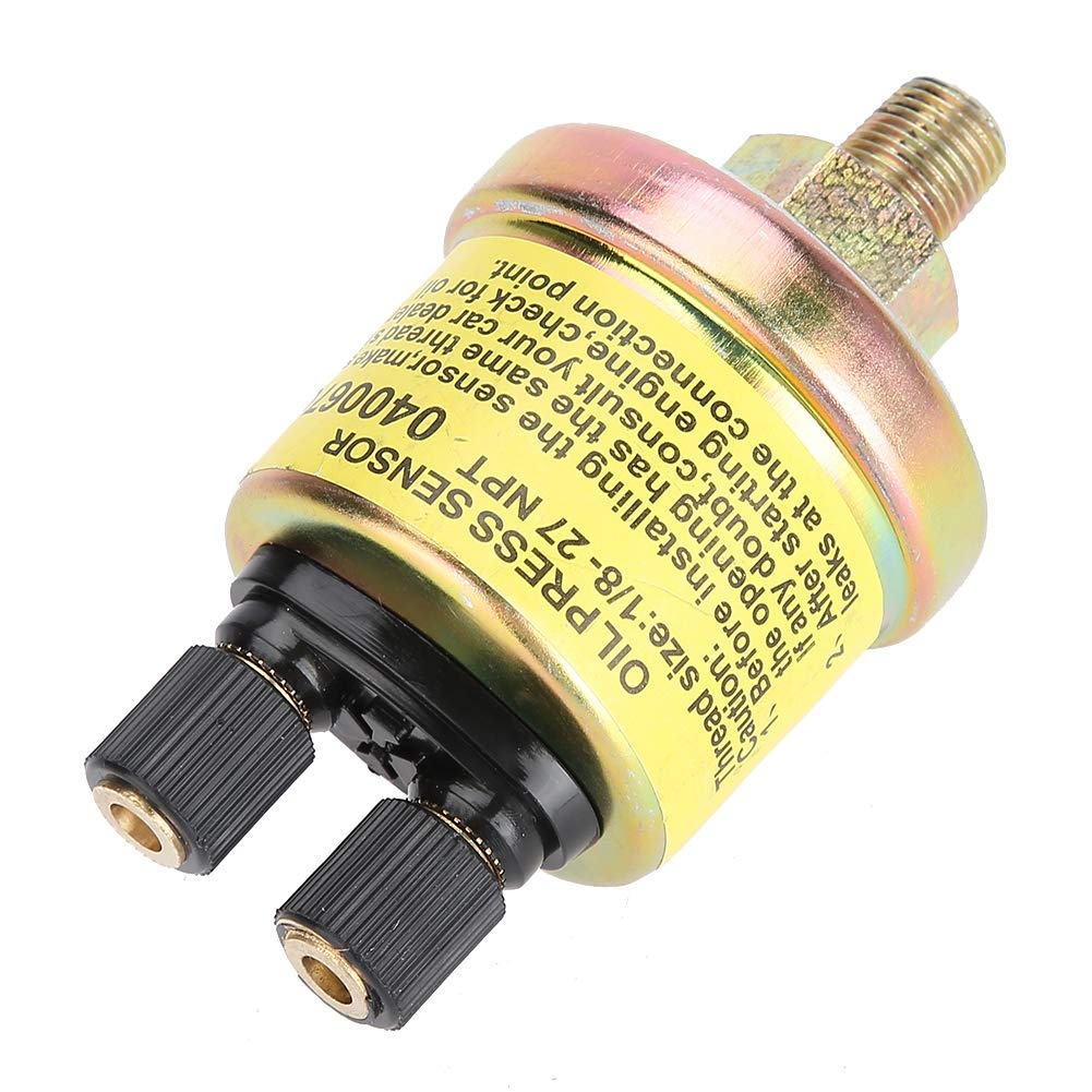 High Sensitivity Oil Pressure Sensor for Most Aftermarket Gauges - Compatible with Multiple Vehicle Models | Engine Monitoring & Performance Tuning Accessory