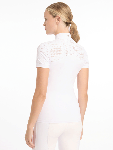 Olivia Short Sleeve Show Shirt by LeMieux - Premium Equestrian Competition Top for Women - Perfect for Horse Riding, Dressage & Show Jumping