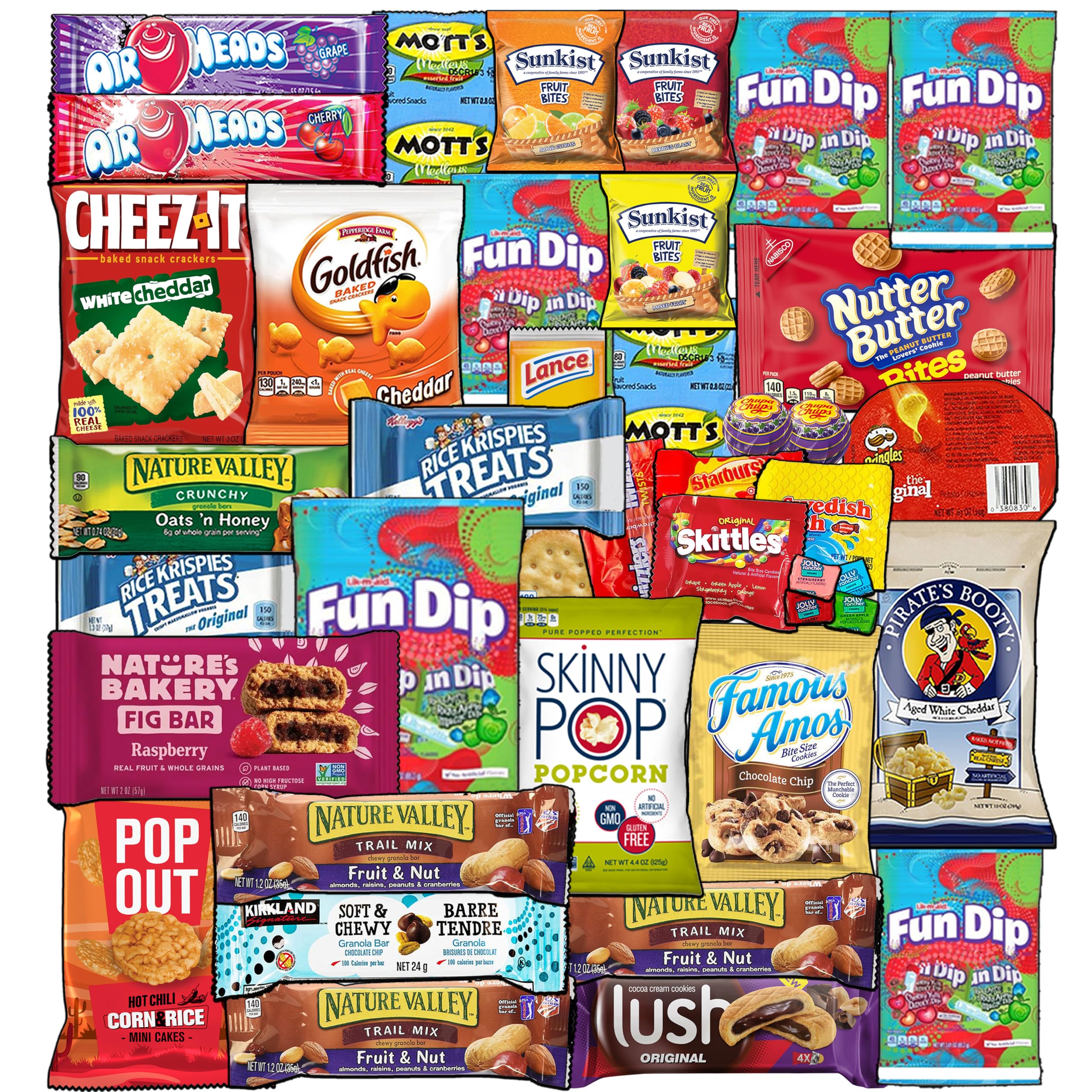 Blue Ribbon Care Package (50 Count) - Premium Snack Gift Box Variety Pack for College Students, Family, Women & Men | Perfect for Care Packages, Birthday Gifts & Holiday Treats