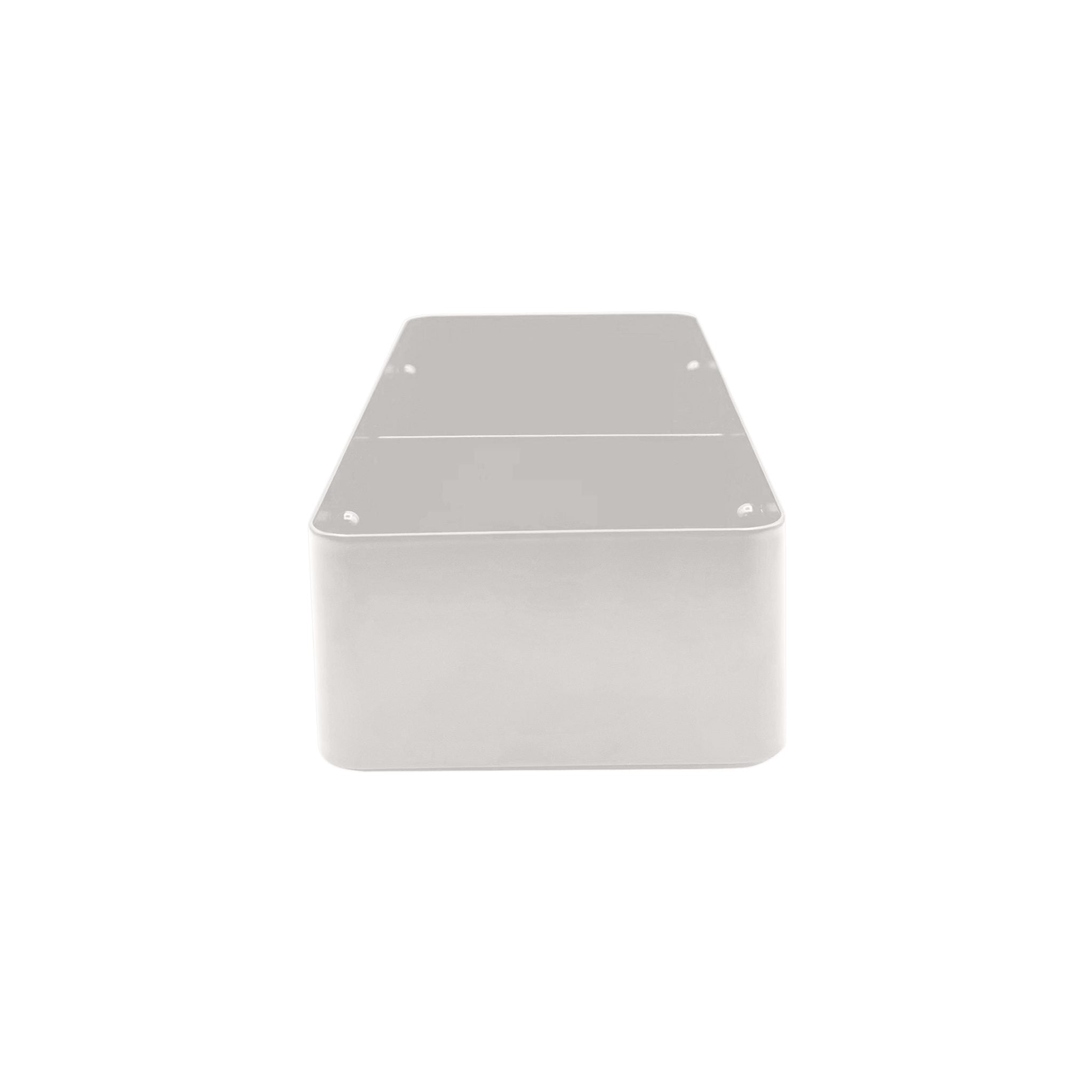 DESIGNSTUFF White Storage Box With Adjustable Dividers - Perfect for Home Organization, Office Supplies & Craft Storage