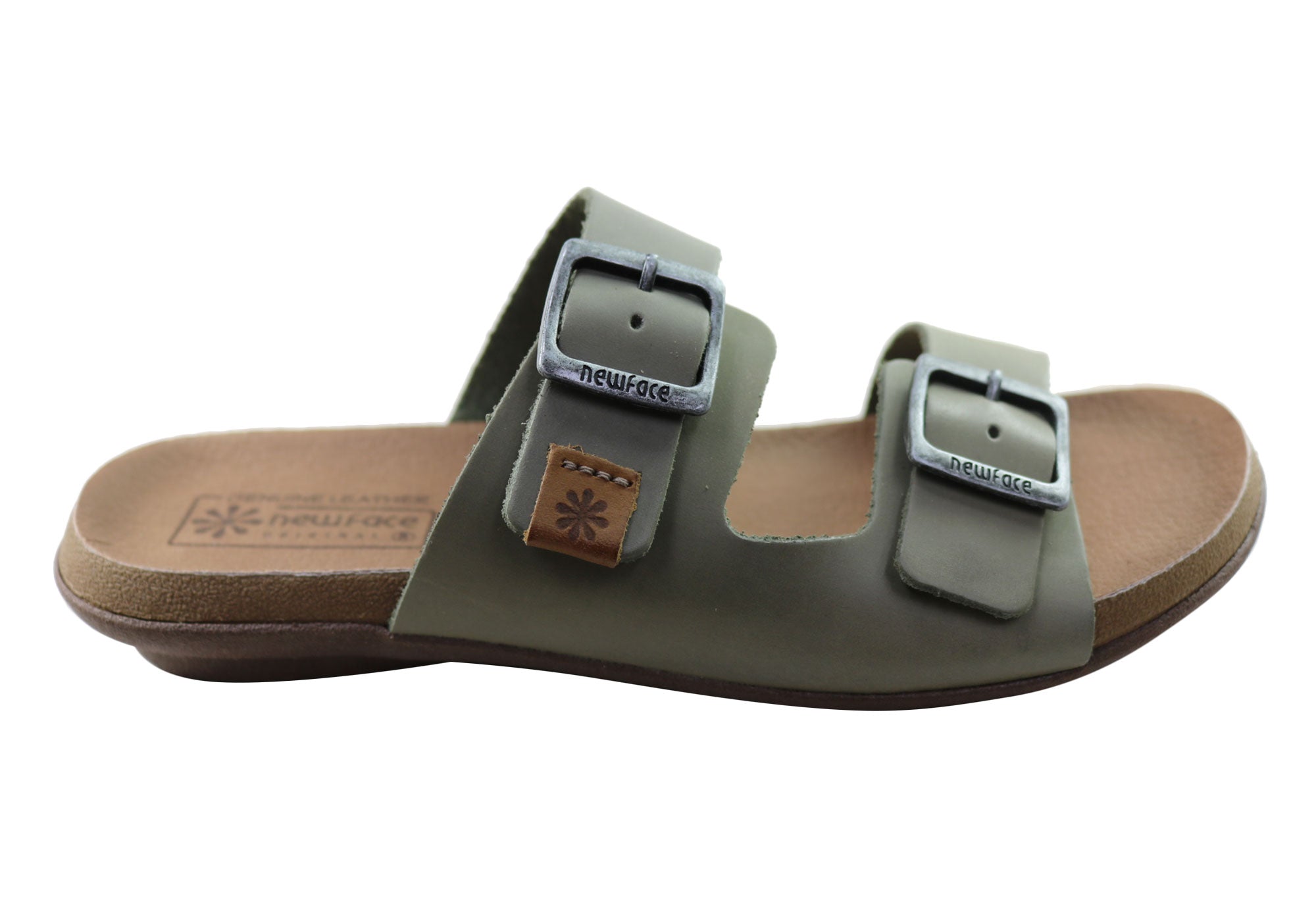 Silvan Women's Comfort Leather Slides Sandals - Soft Brazilian Leather - Perfect for Home, Poolside & Summer Outings
