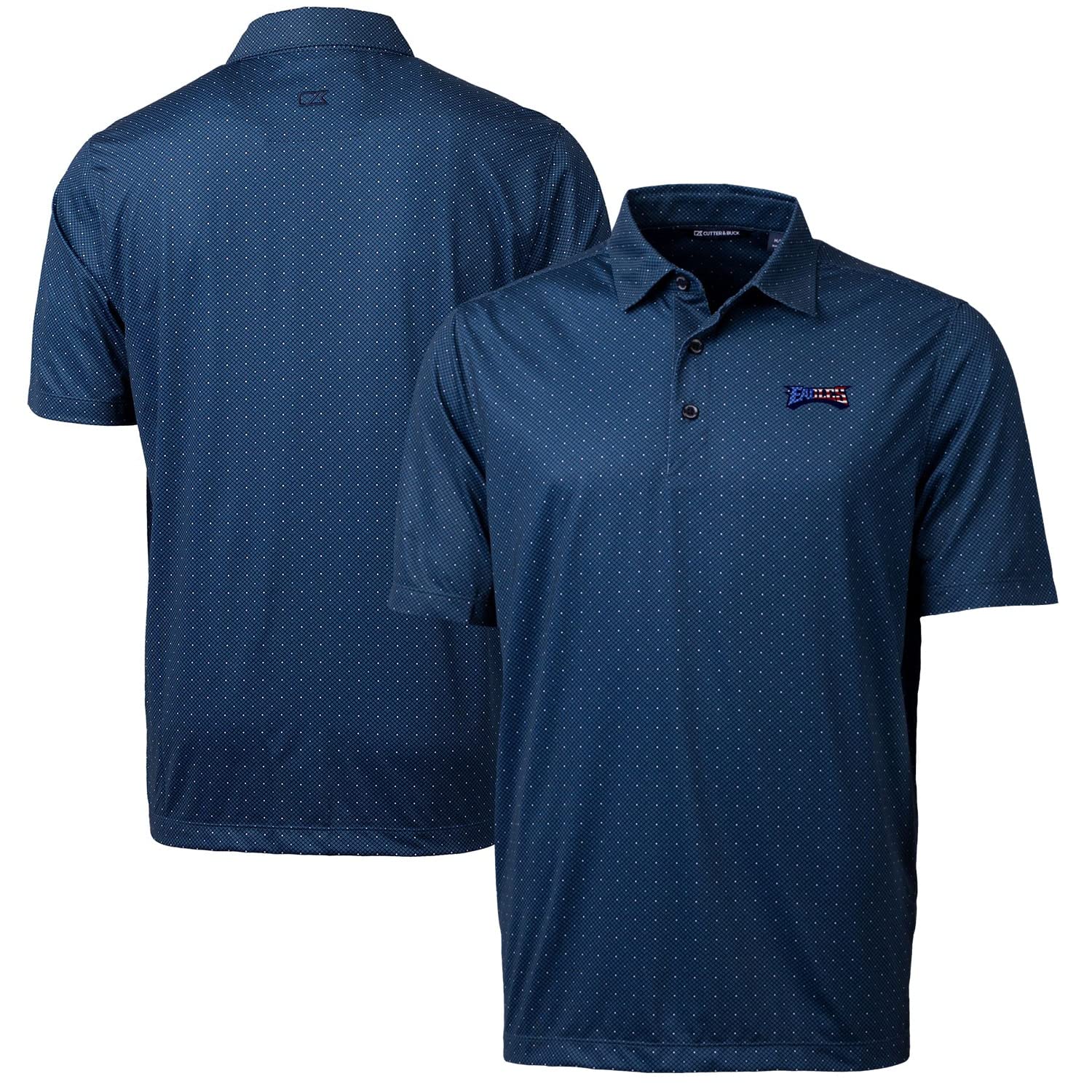 Cutter & Buck Men's NFL Big & Tall Pike Double Dot Print Stretch Polo Shirt - Comfortable & Stylish Sports Apparel for Football Fans, Game Day & Casual Wear