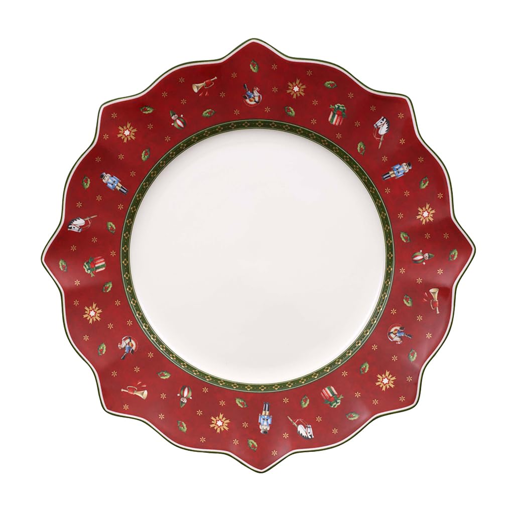 Villeroy & Boch Delight Red Dinner Plate - Elegant Fine China for Formal Dining, Restaurant & Special Occasions