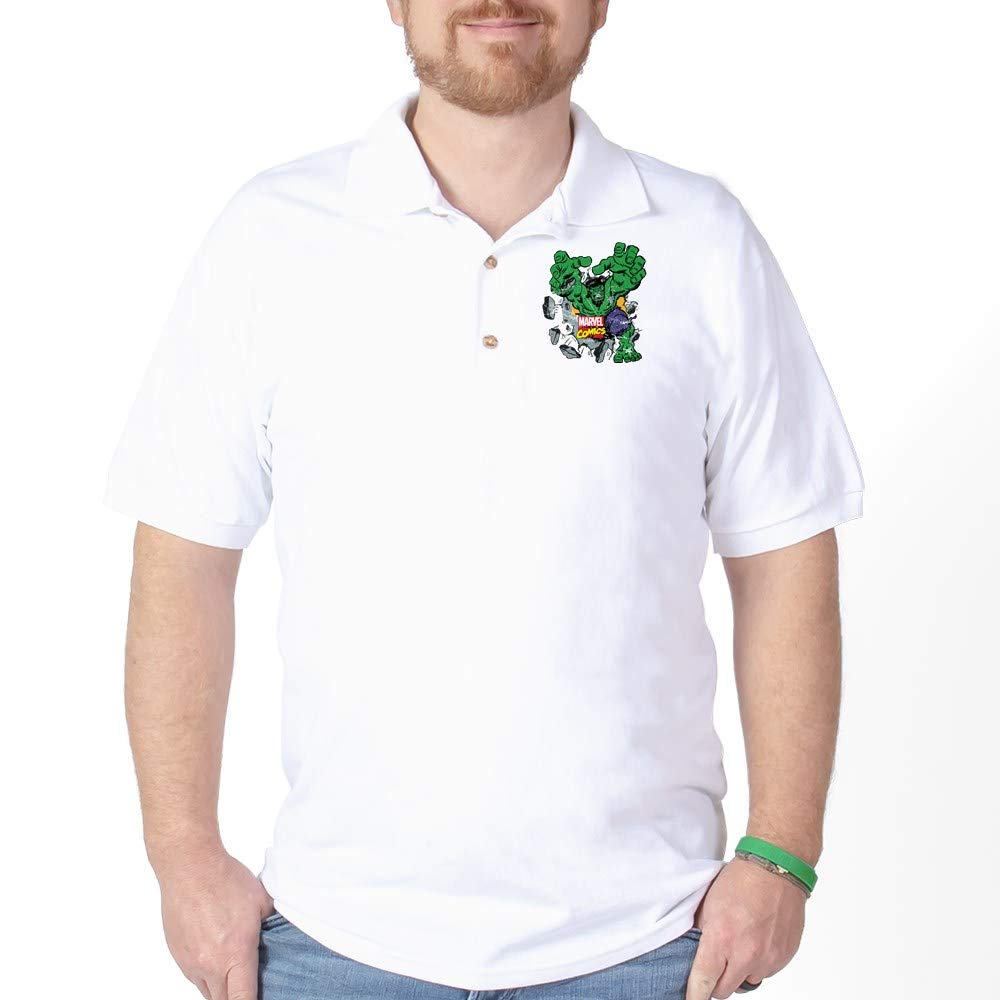 Hulk Burst Golf Shirt - Men's Performance Polo for Golf & Casual Wear | Moisture-Wicking & UV Protection | Perfect for Golf Courses, Office & Outdoor Activities