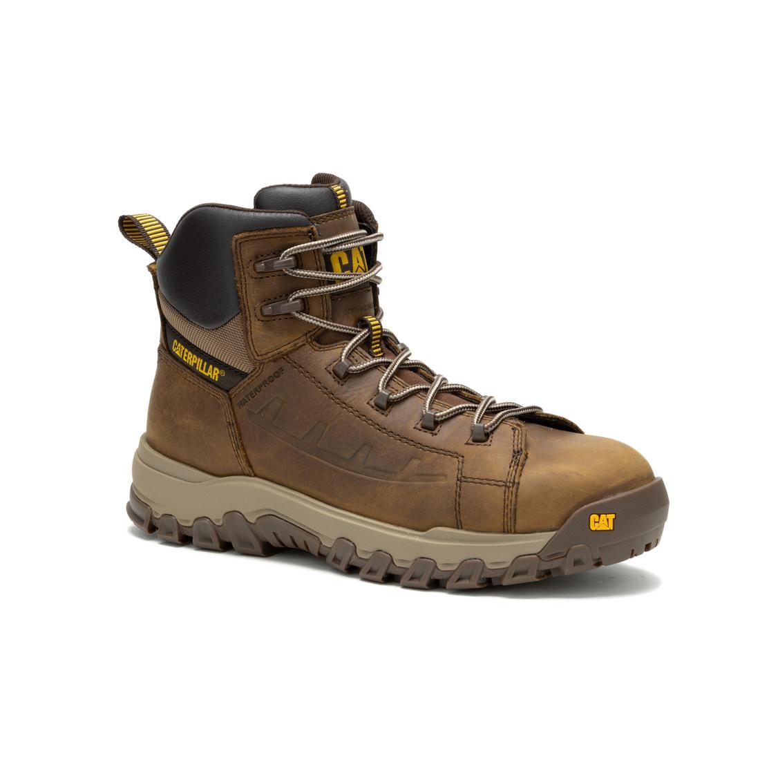 Threshold Rebound Waterproof Composite Toe Work Boots - Lightweight Safety Shoes for Construction, Warehouse & Outdoor Use