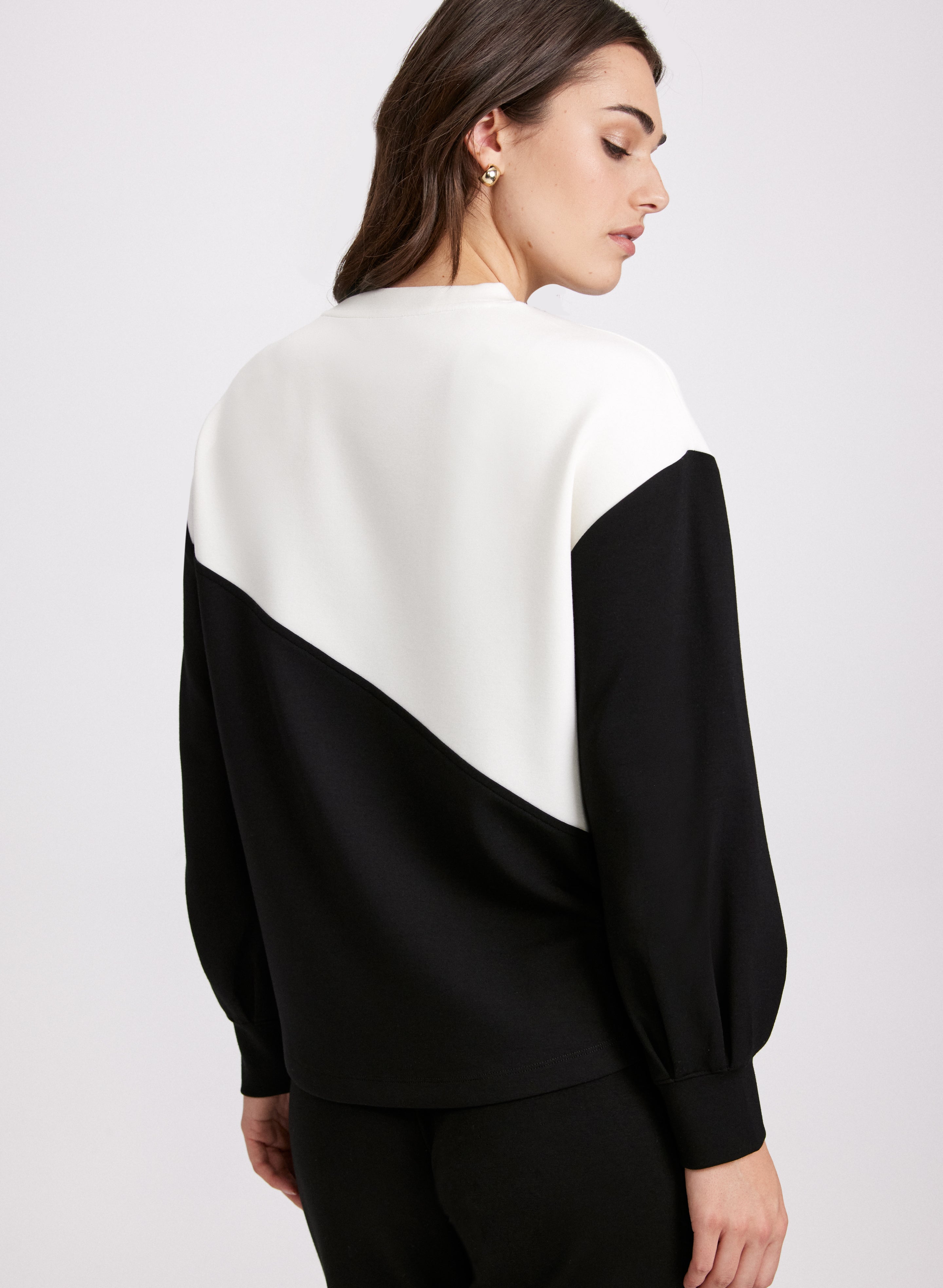 Stylish Colour Block Long Sleeve T-Shirt for Women | Trendy Casual & Work Wear | Perfect for Office, Outings & Layering