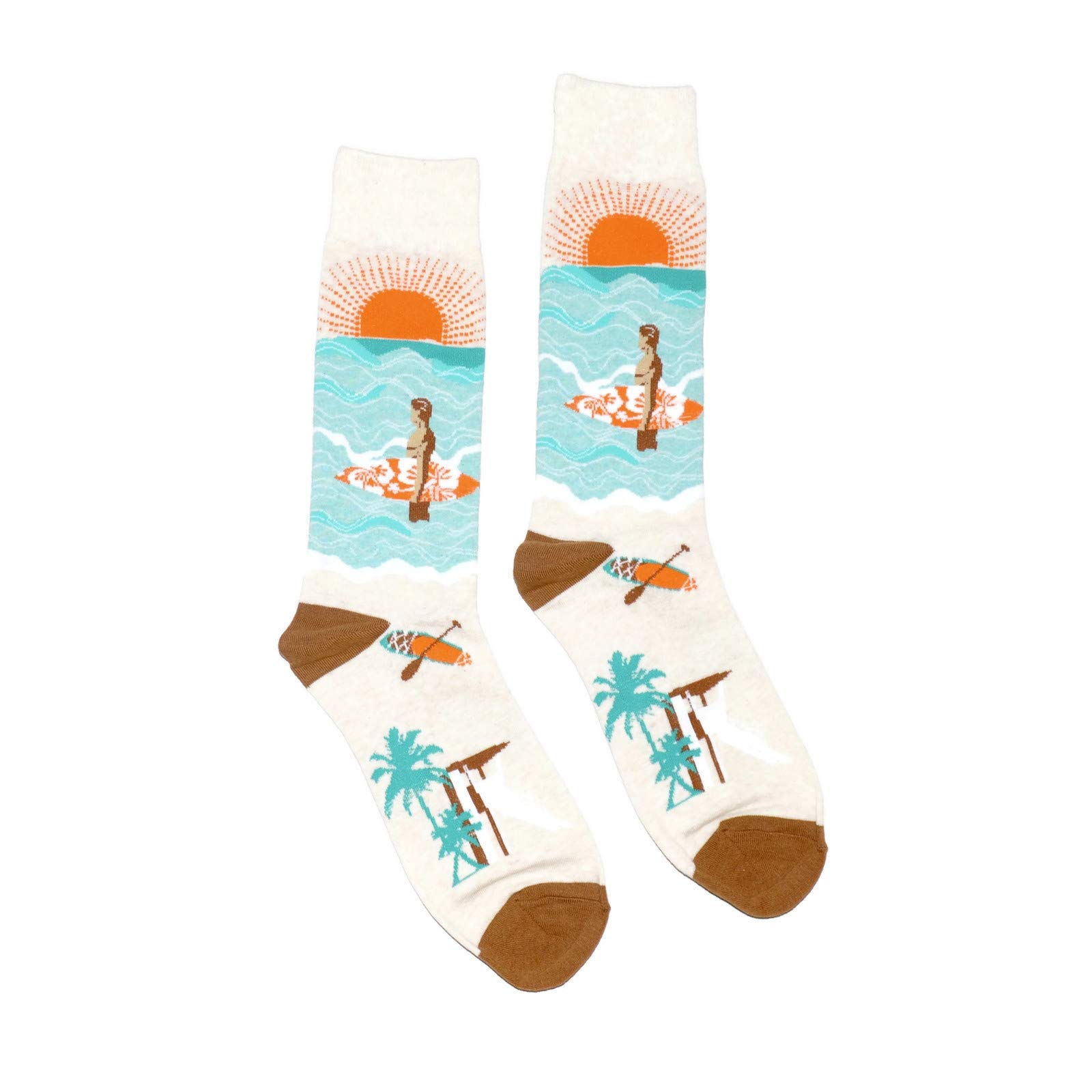 Fun Novelty Crew Socks for Men - 2 Pairs Pack - Perfect for Gifts, Parties & Casual Wear
