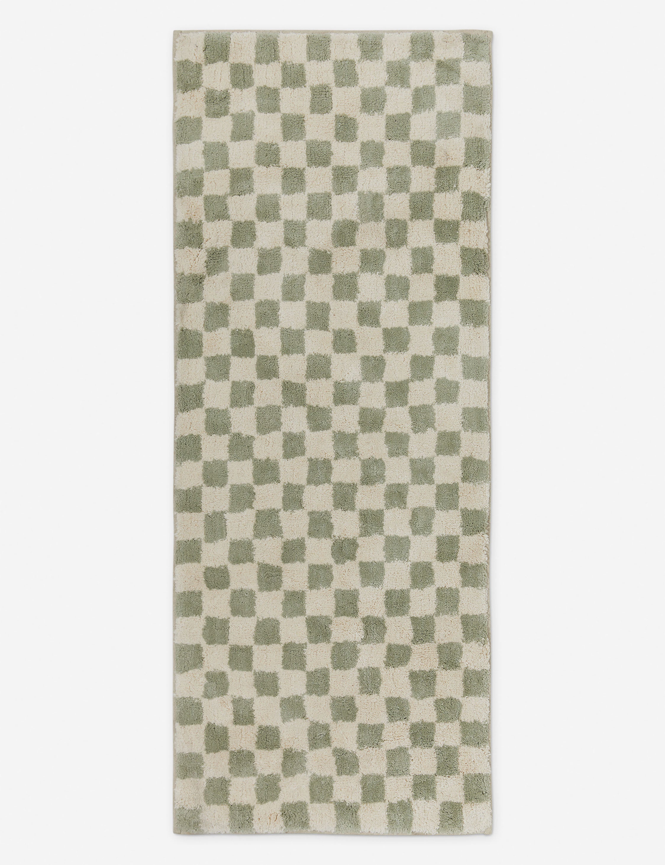 Checkerboard Bath Mat by Sarah Sherman Samuel - Non-Slip Bathroom Rug for Modern Home Decor - Perfect for Bathroom, Spa, and Shower Use